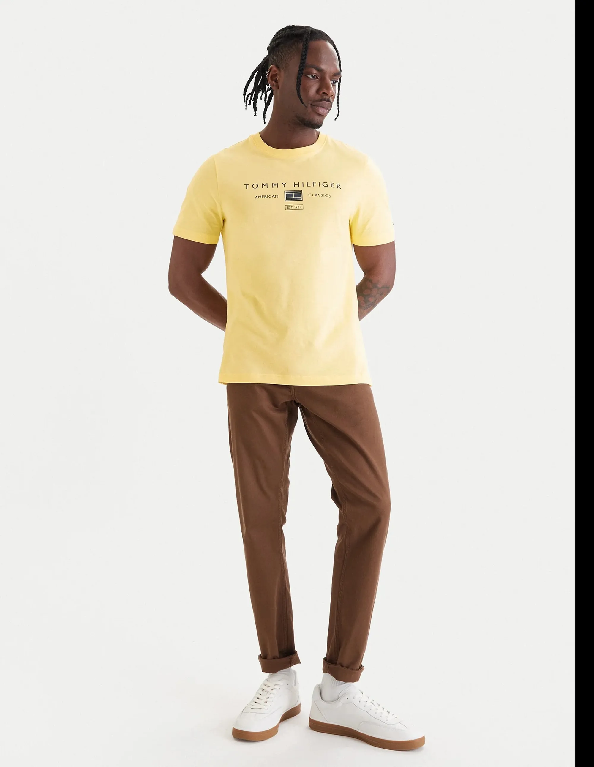 Tommy Hilfiger T-Shirt In Jersey Giallo Mw0Mw42365 173688