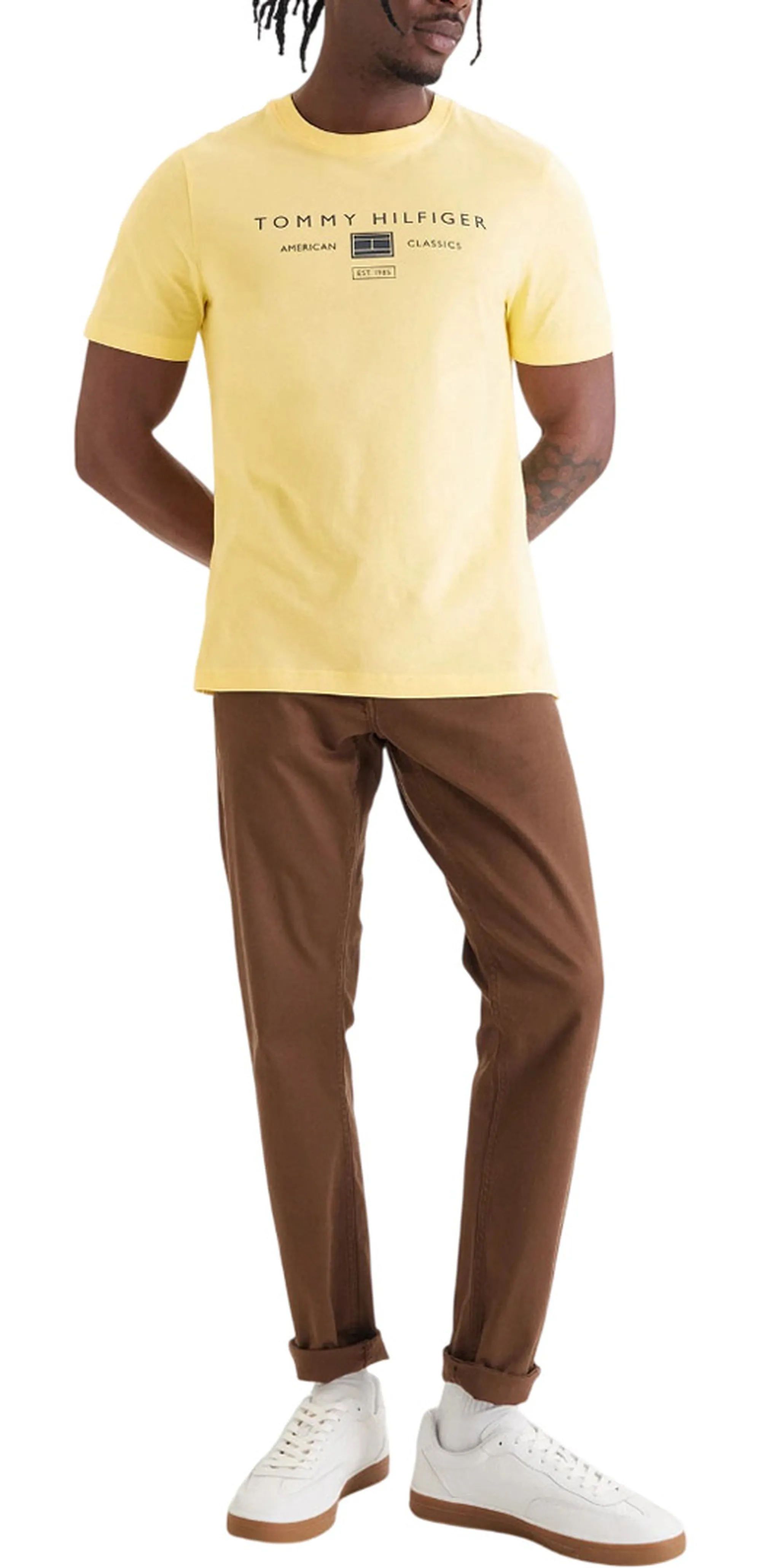 Tommy Hilfiger B'T-Shirt In Jersey' Yellow Mw0Mw42365 177115