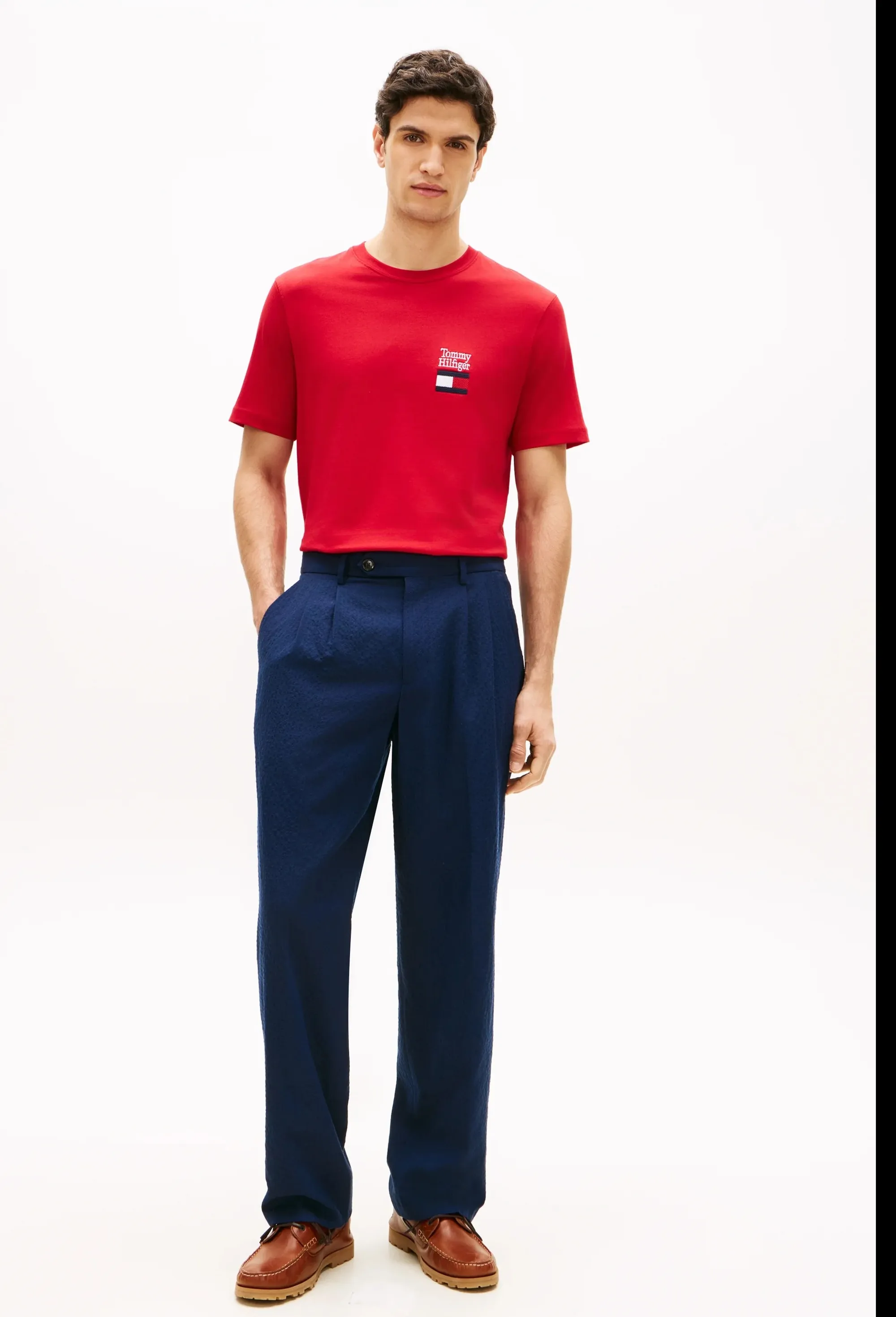 Tommy Hilfiger B'T-Shirt In Jersey' Red Mw0Mw42367 169605