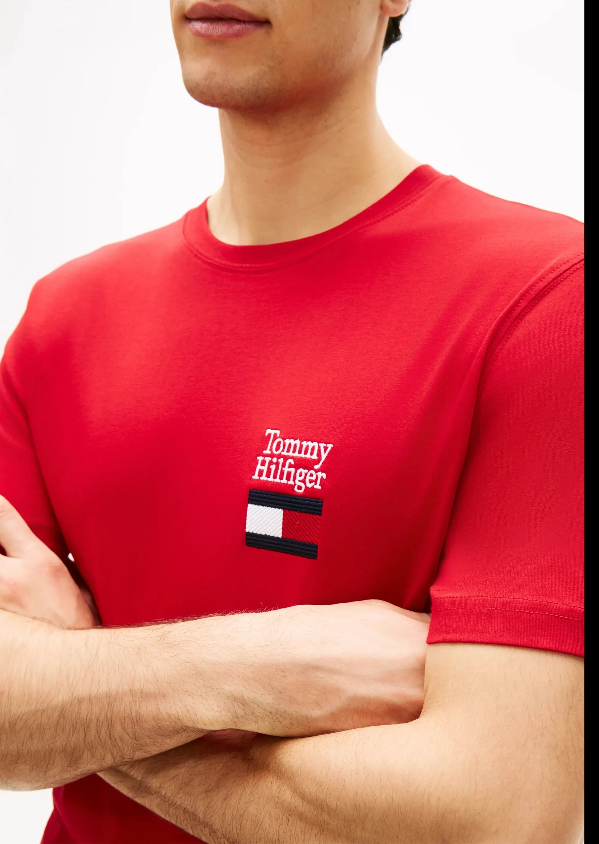 Tommy Hilfiger B'T-Shirt In Jersey' Red Mw0Mw42367 169606