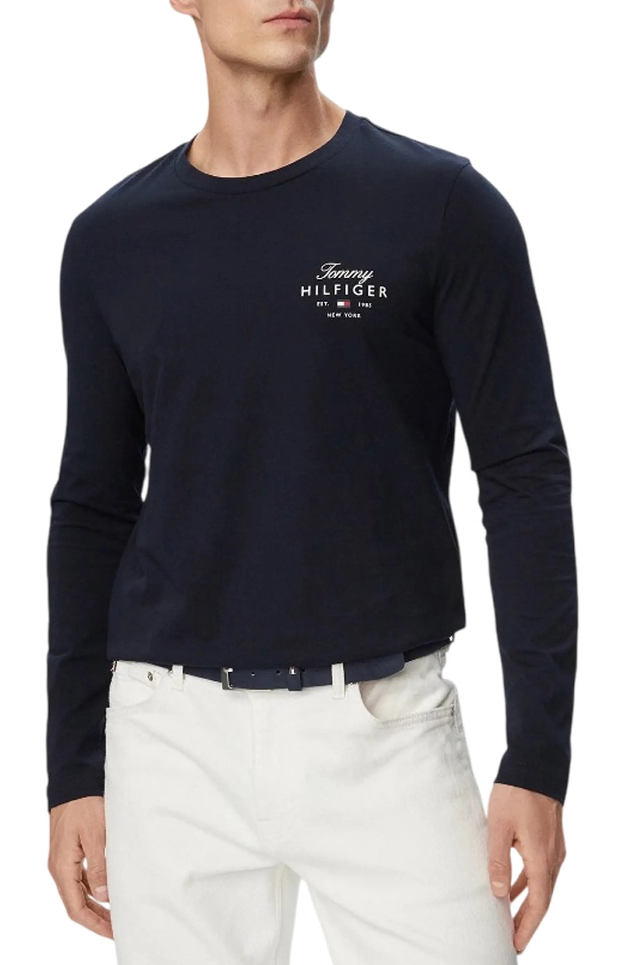 Tommy Hilfiger T-Shirt  Stack Blu Scuro Mw0Mw43225 184784