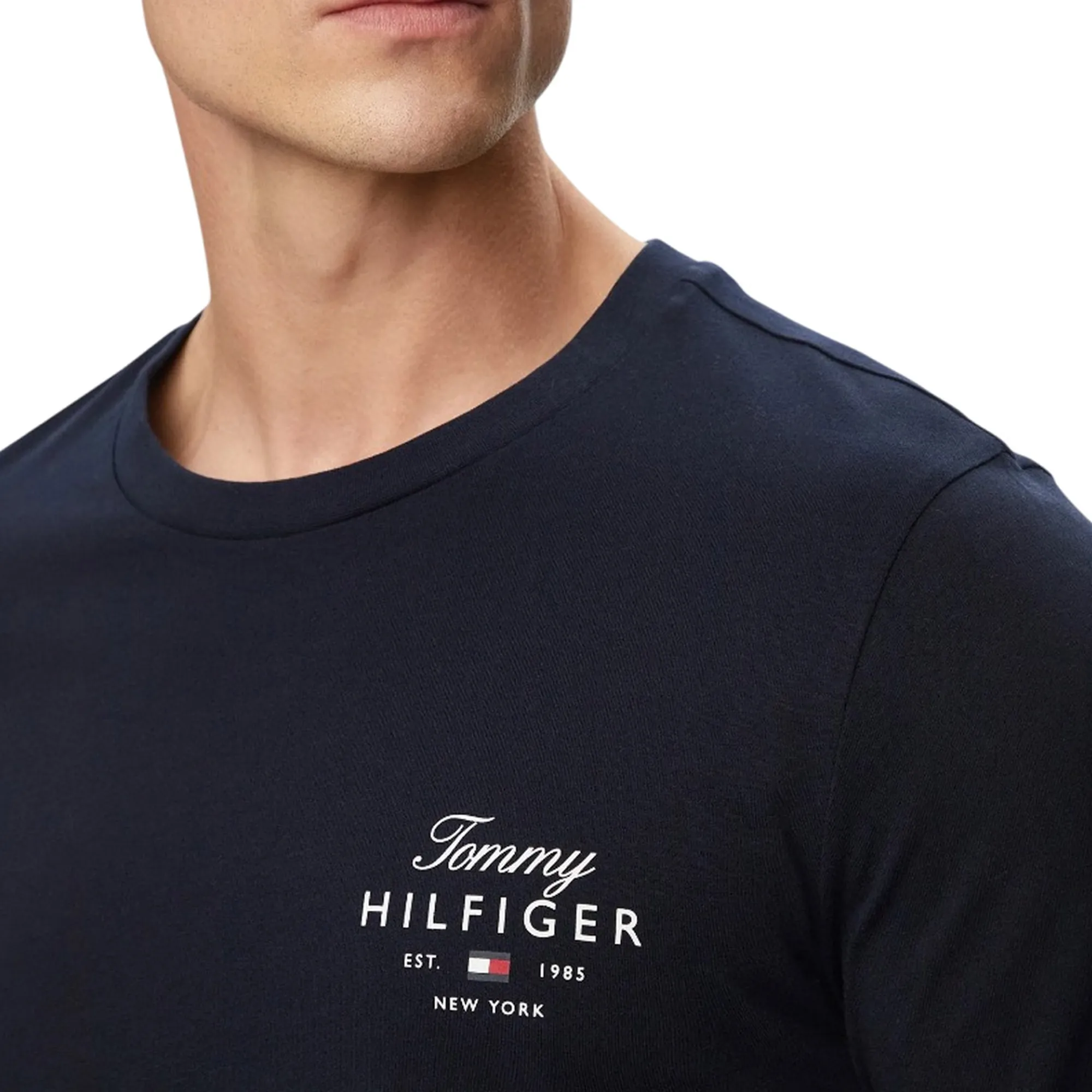 Tommy Hilfiger T-Shirt  Stack Blu Scuro Mw0Mw43225 184787