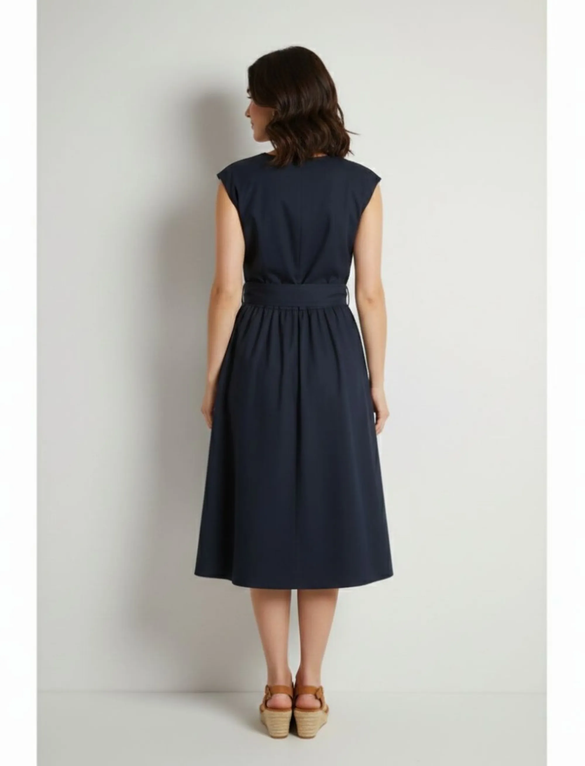 Woolrich Abito In Popoline Blu Wwdr2028Fr 176187