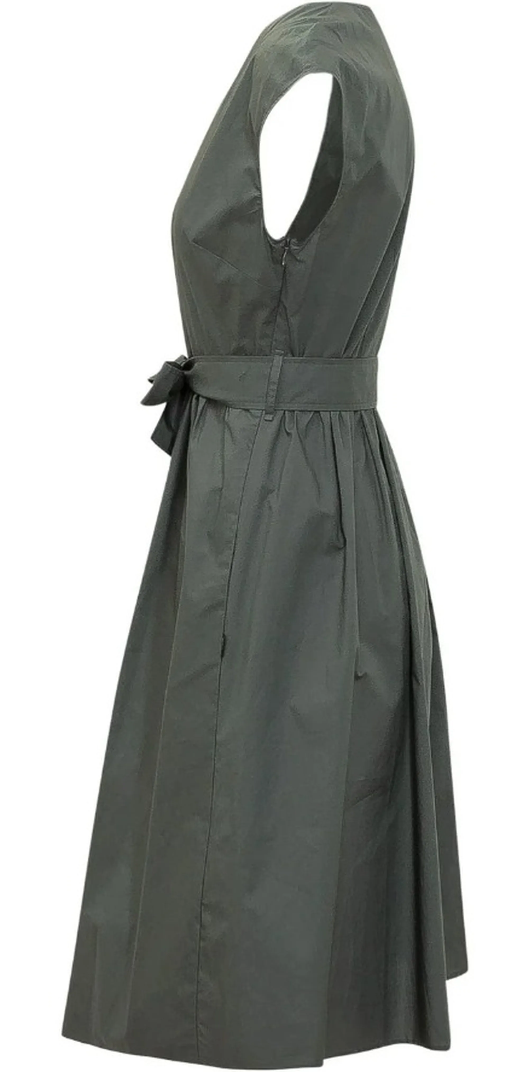 Woolrich Abito In Popoline Verde Wwdr2028Fr 181256