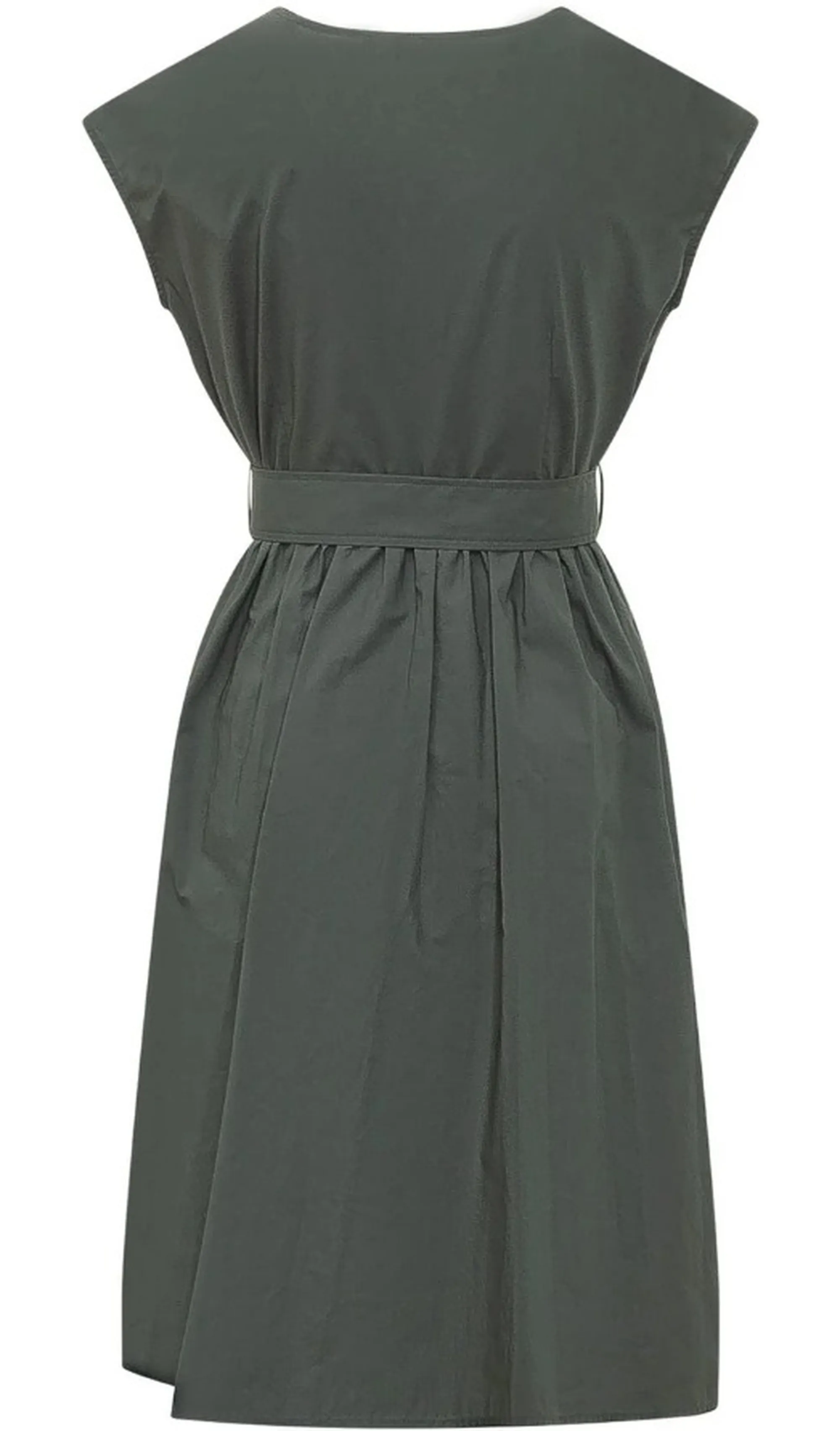 Woolrich Abito In Popoline Verde Wwdr2028Fr 181257