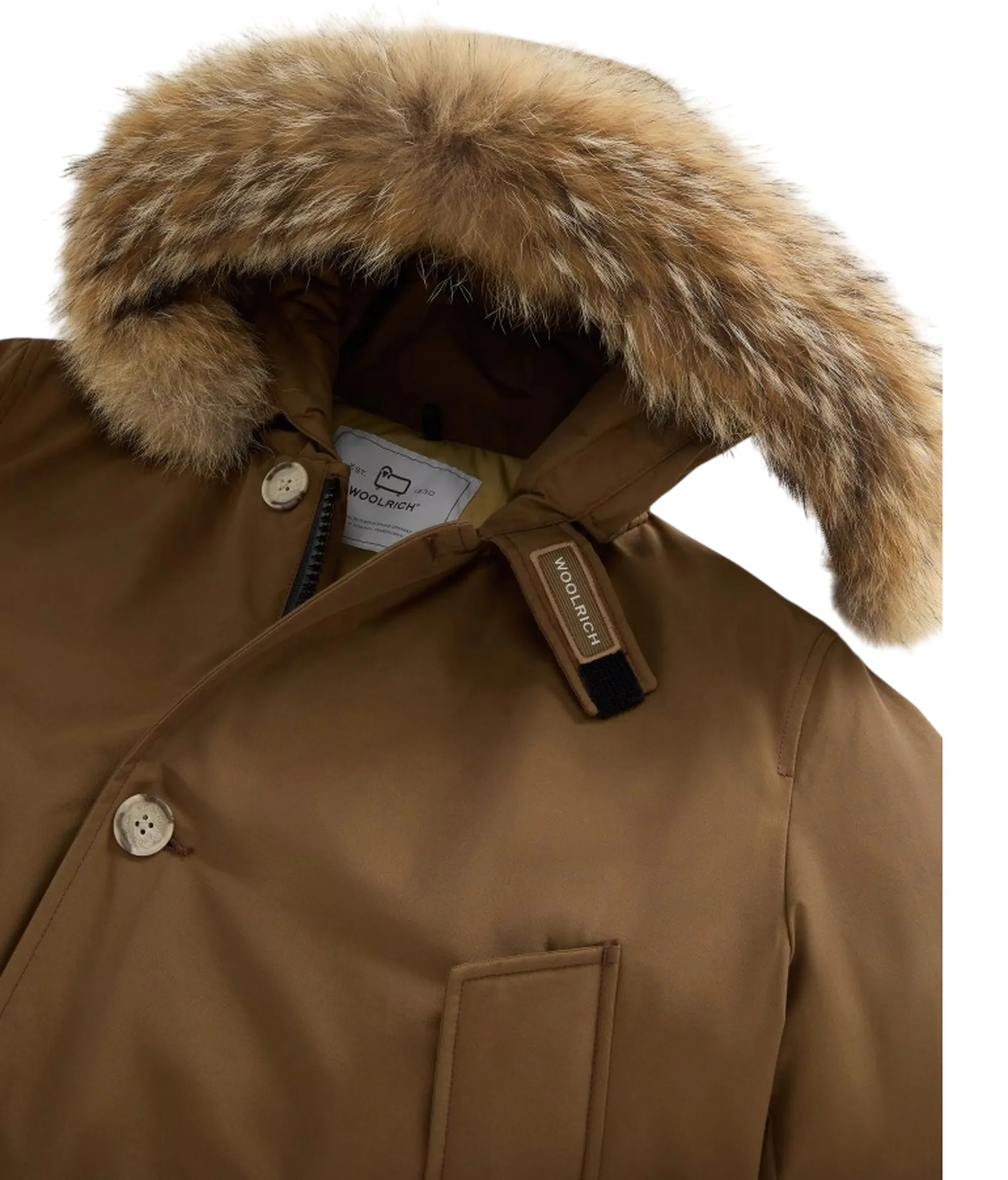 Woolrich Arctic Detachable Fur Parka Coffee Woou0482Mr 164490