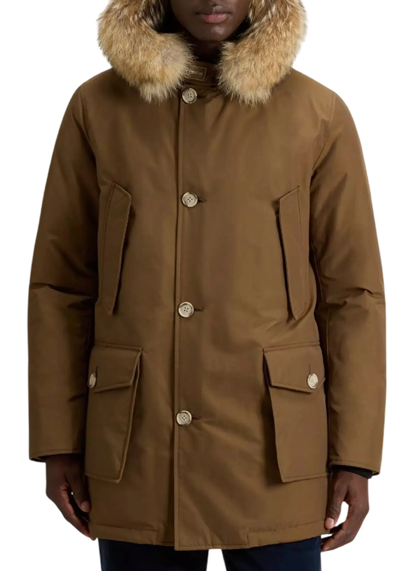 Woolrich Arctic Detachable Fur Parka Coffee Woou0482Mr 164495