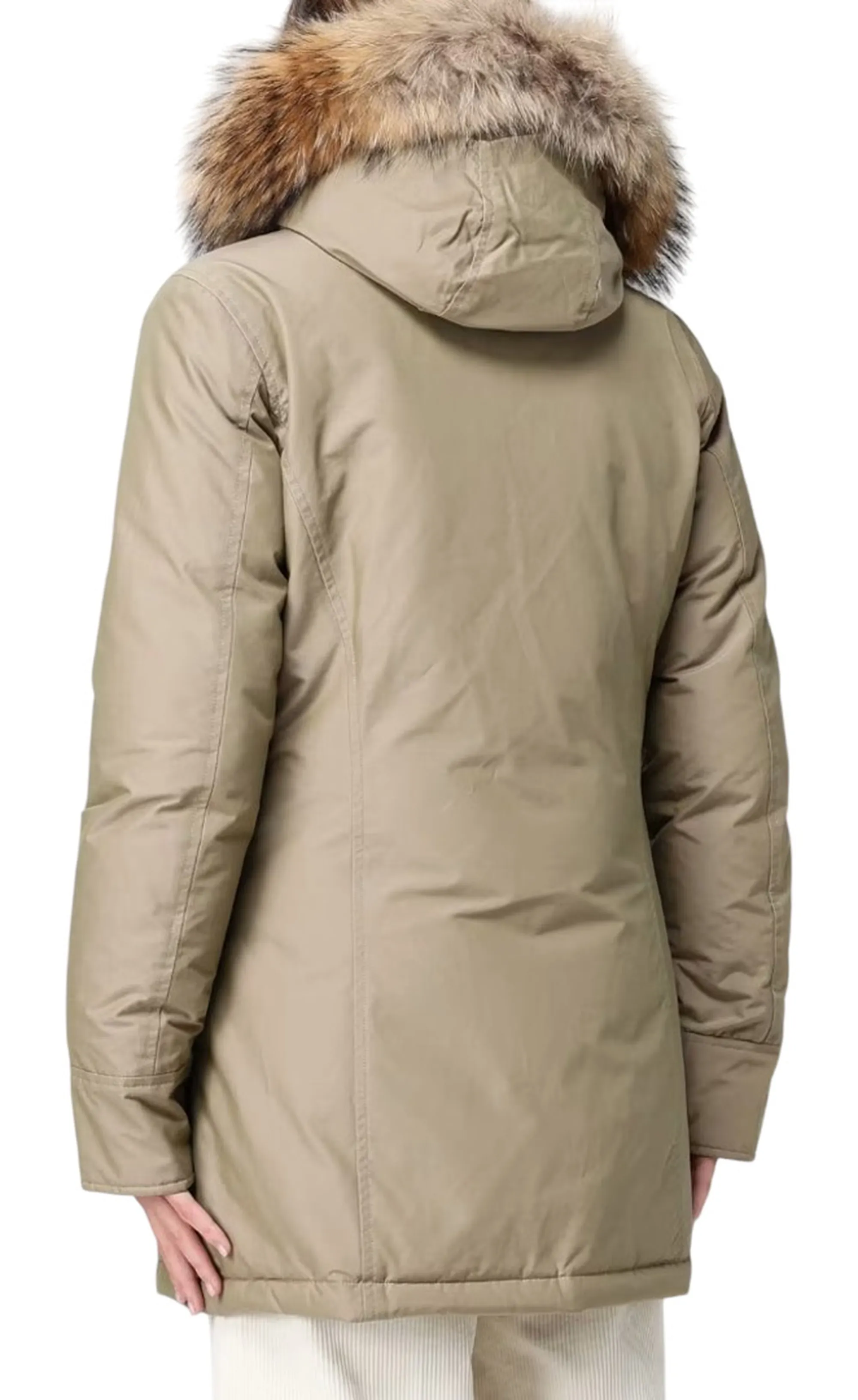 Woolrich B'Arctic Parka With Removable Raccoon Fur' Cornstalk Two Tones Wwou0538Fr 167564