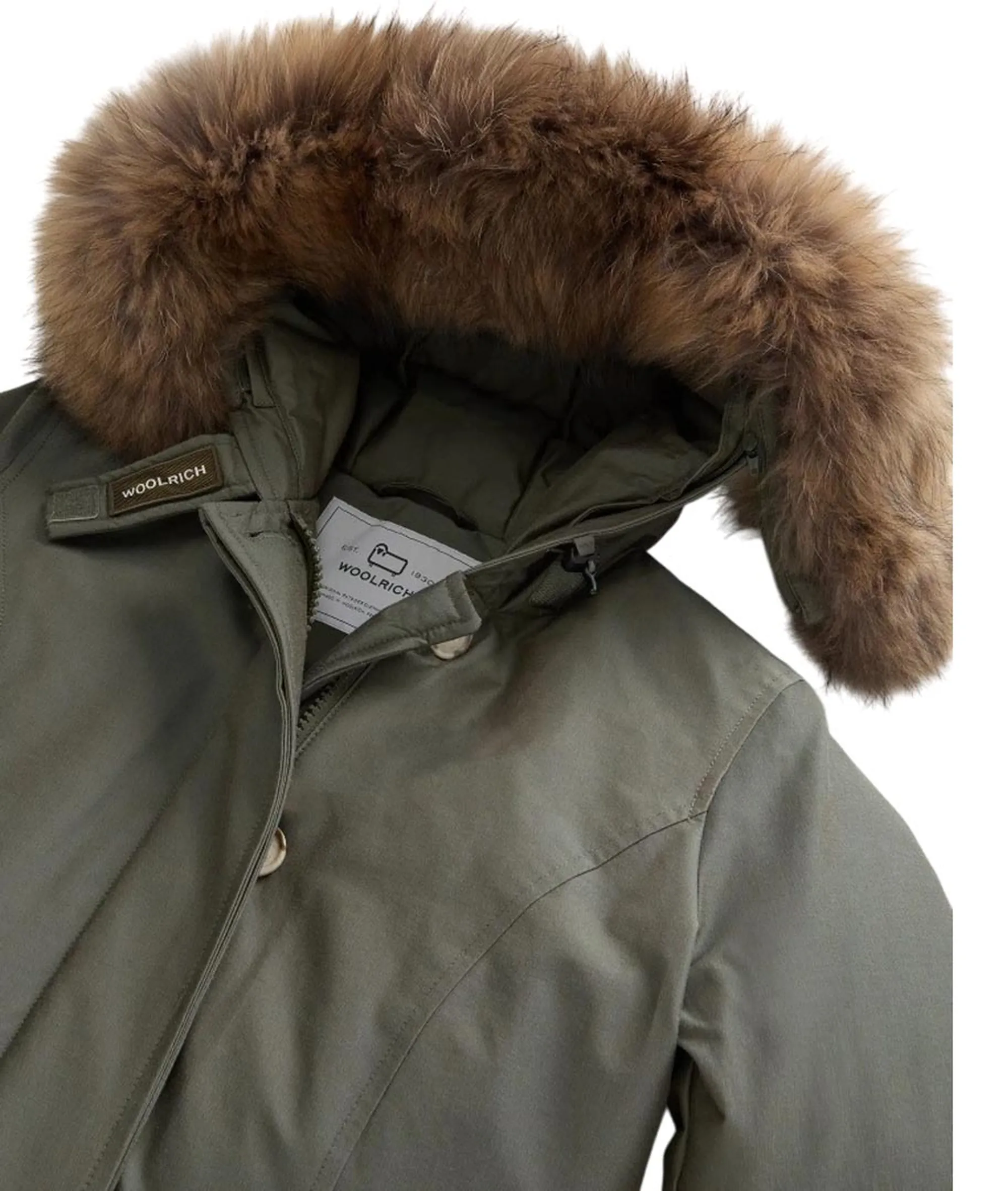 Woolrich B'Arctic Parka With Removable Raccoon Fur' Dark Green Two Tones Wwou0538Fr 165121