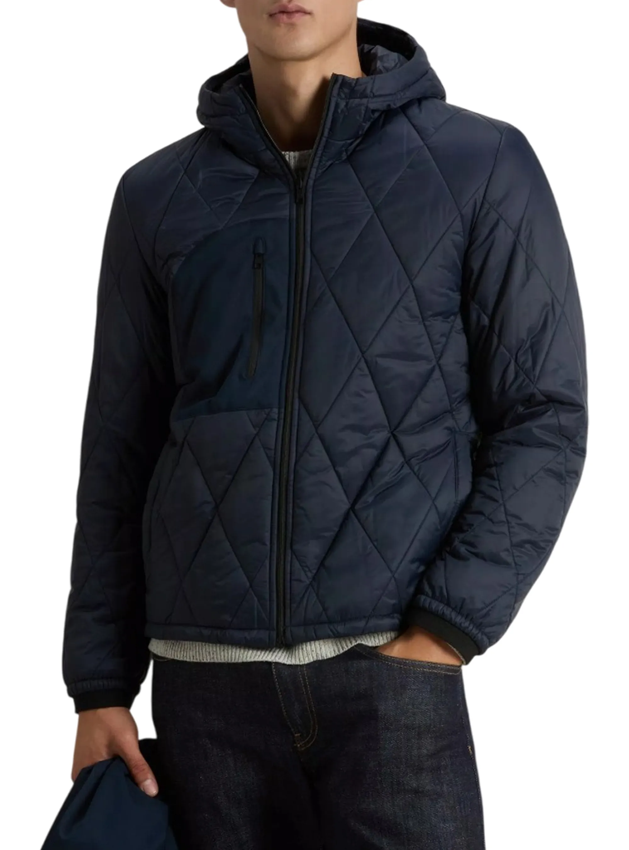 Woolrich B'Crestmont 3In1 Jacket' Melton Blu Woou2099Mr 164232