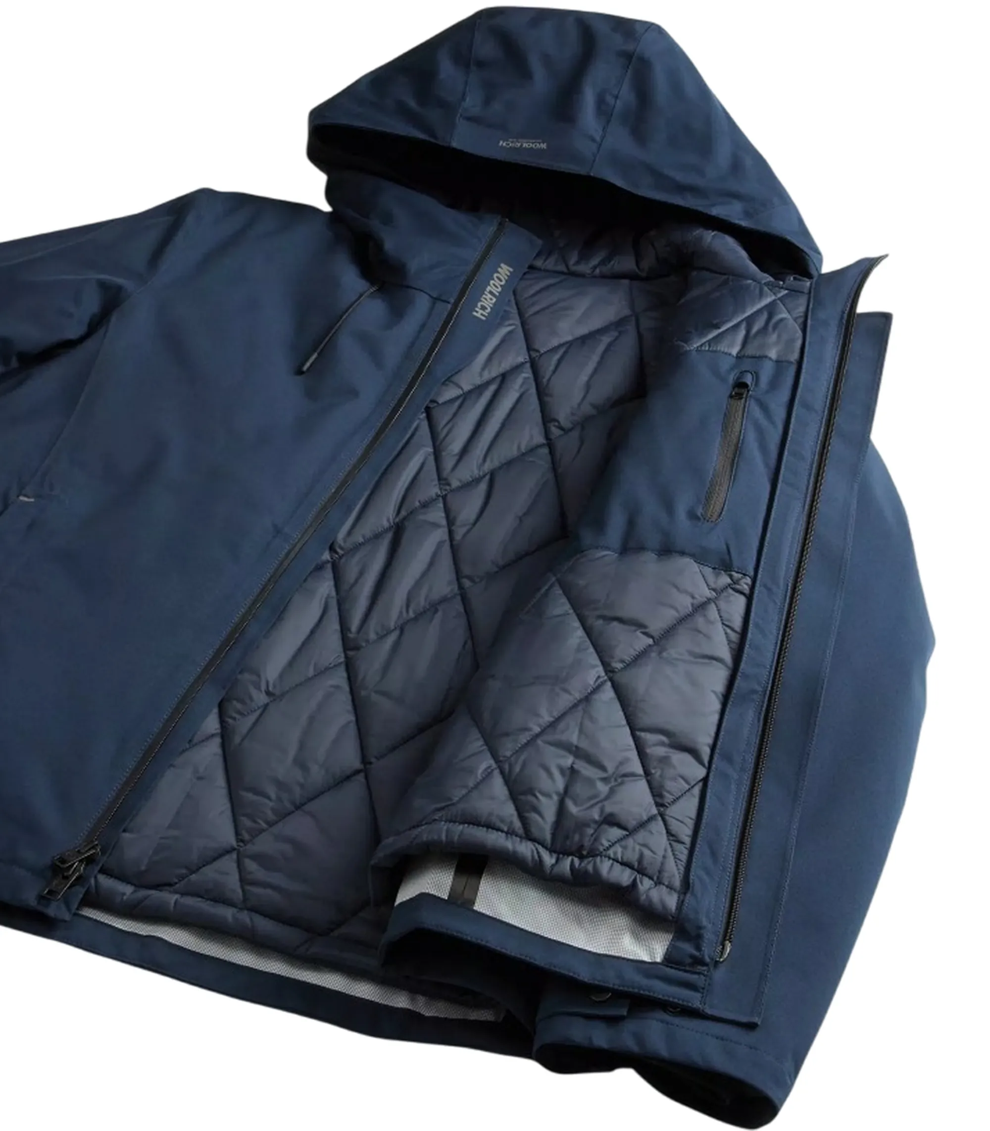 Woolrich B'Crestmont 3In1 Jacket' Melton Blu Woou2099Mr 164237