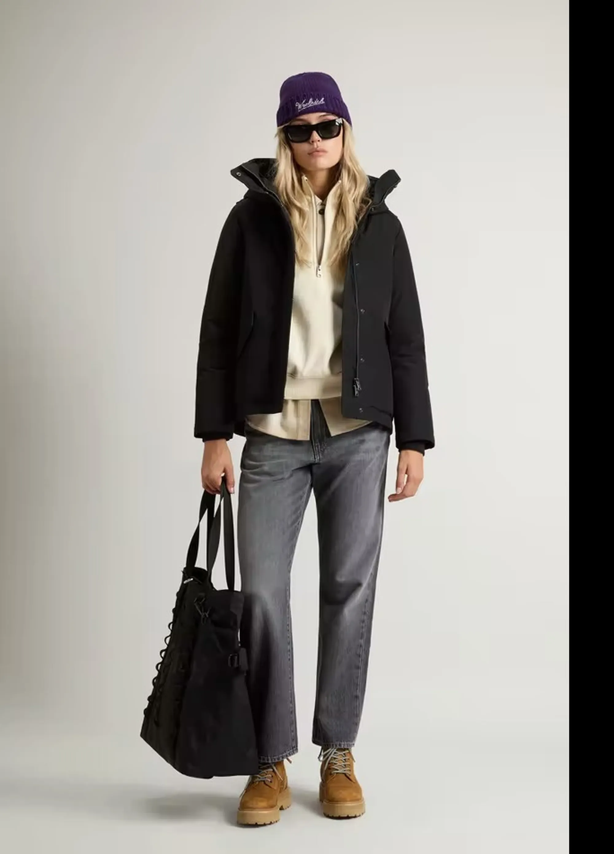 Woolrich B'Military Jacket' Black Wwou2075Fb 200139