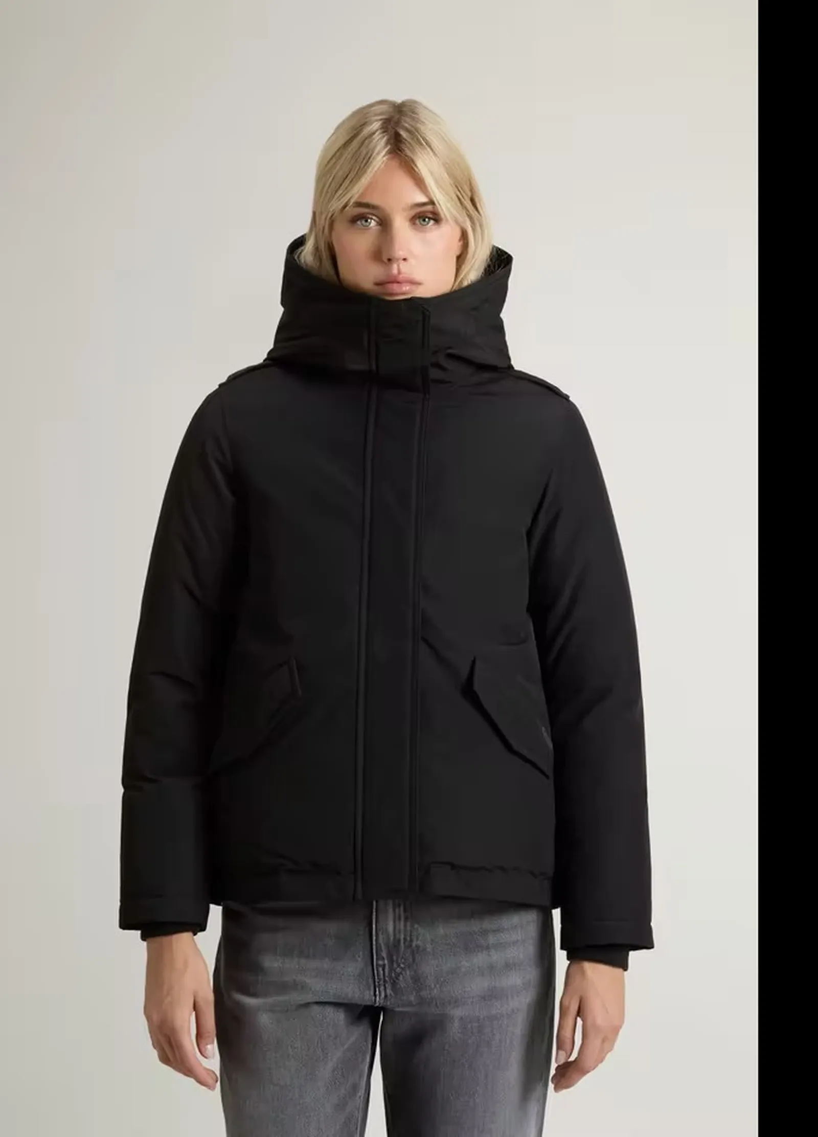 Woolrich Giubbino Military Nero Wwou2075Fb 200146