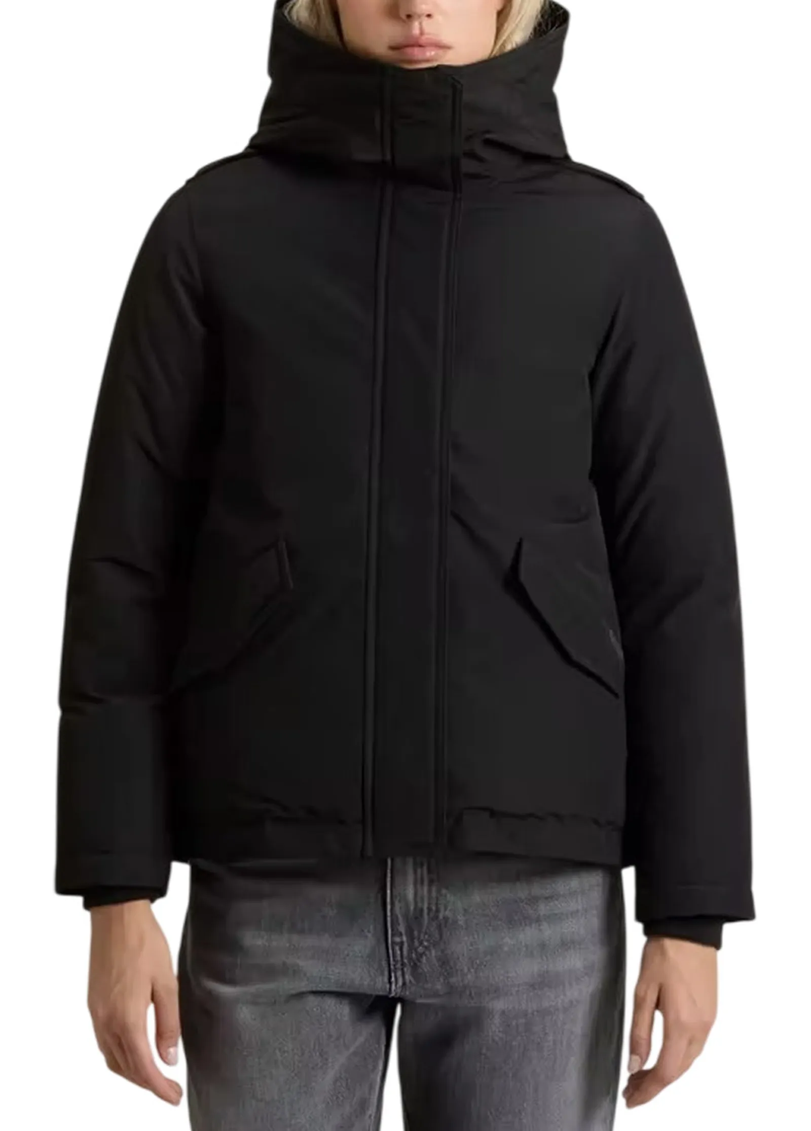 Woolrich Giubbino Military Nero Wwou2075Fb 200546