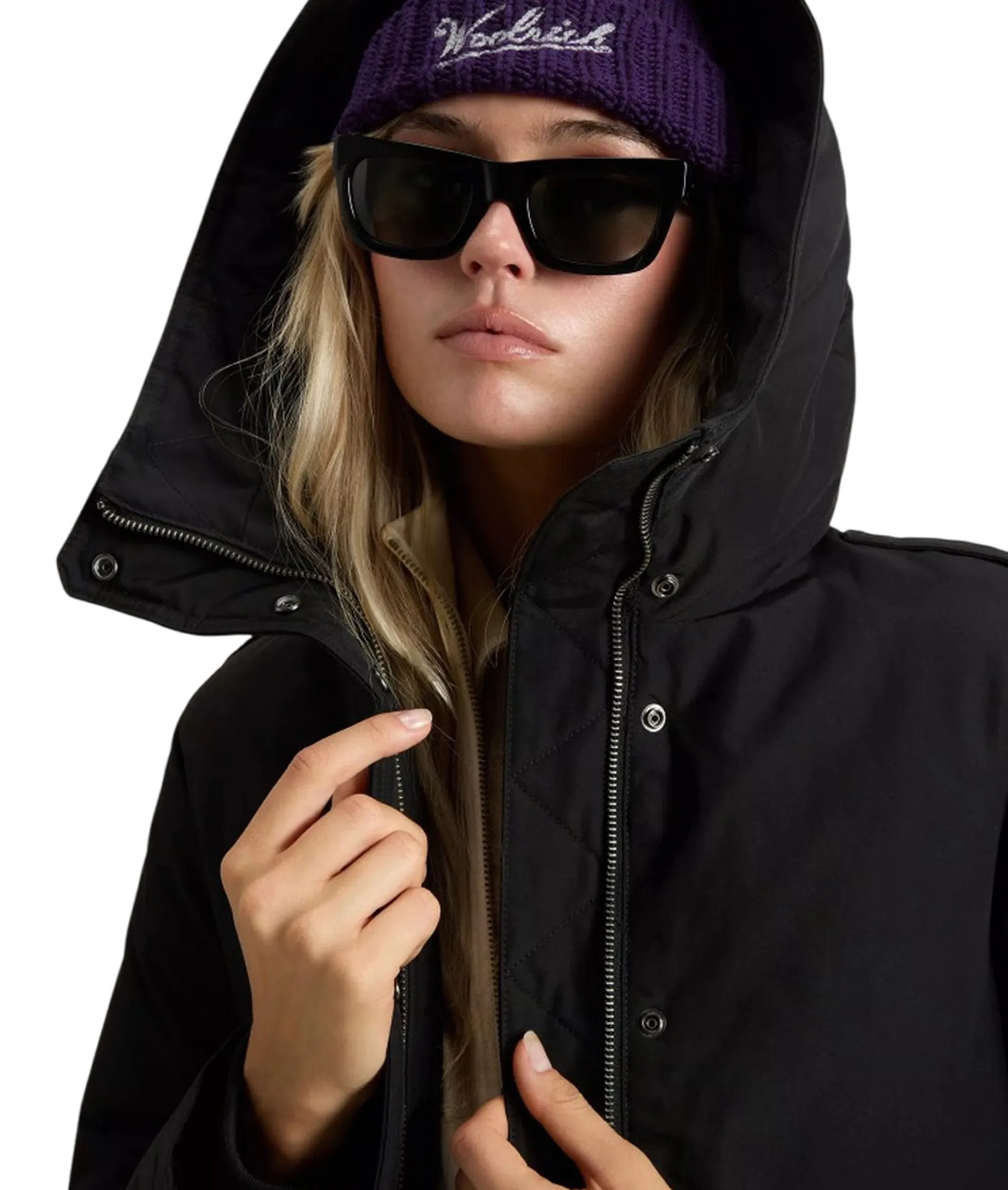 Woolrich Giubbino Military Nero Wwou2075Fr 165198