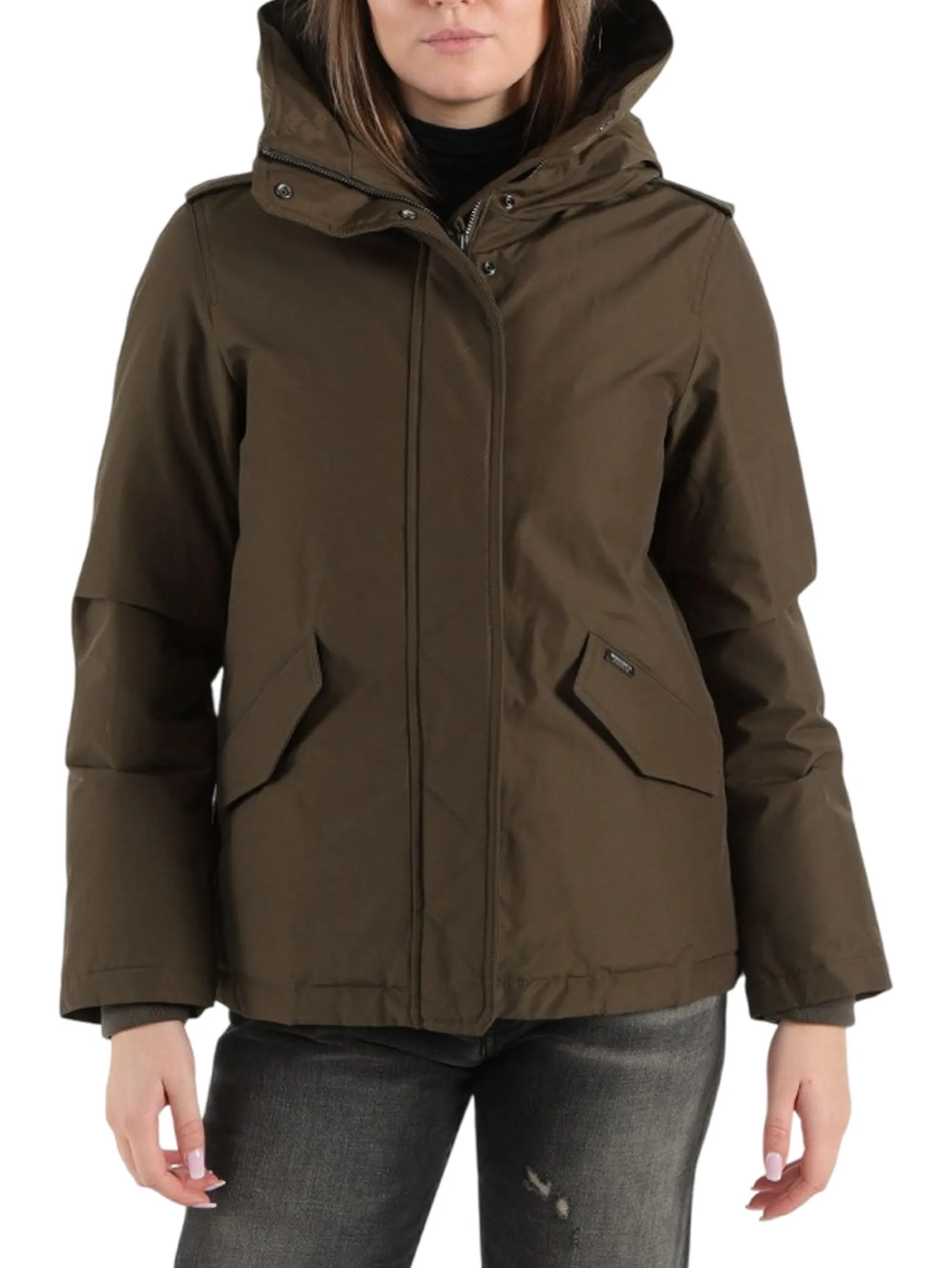 Woolrich Giubbino Military Verde Scuro Wwou2075Fr 166652