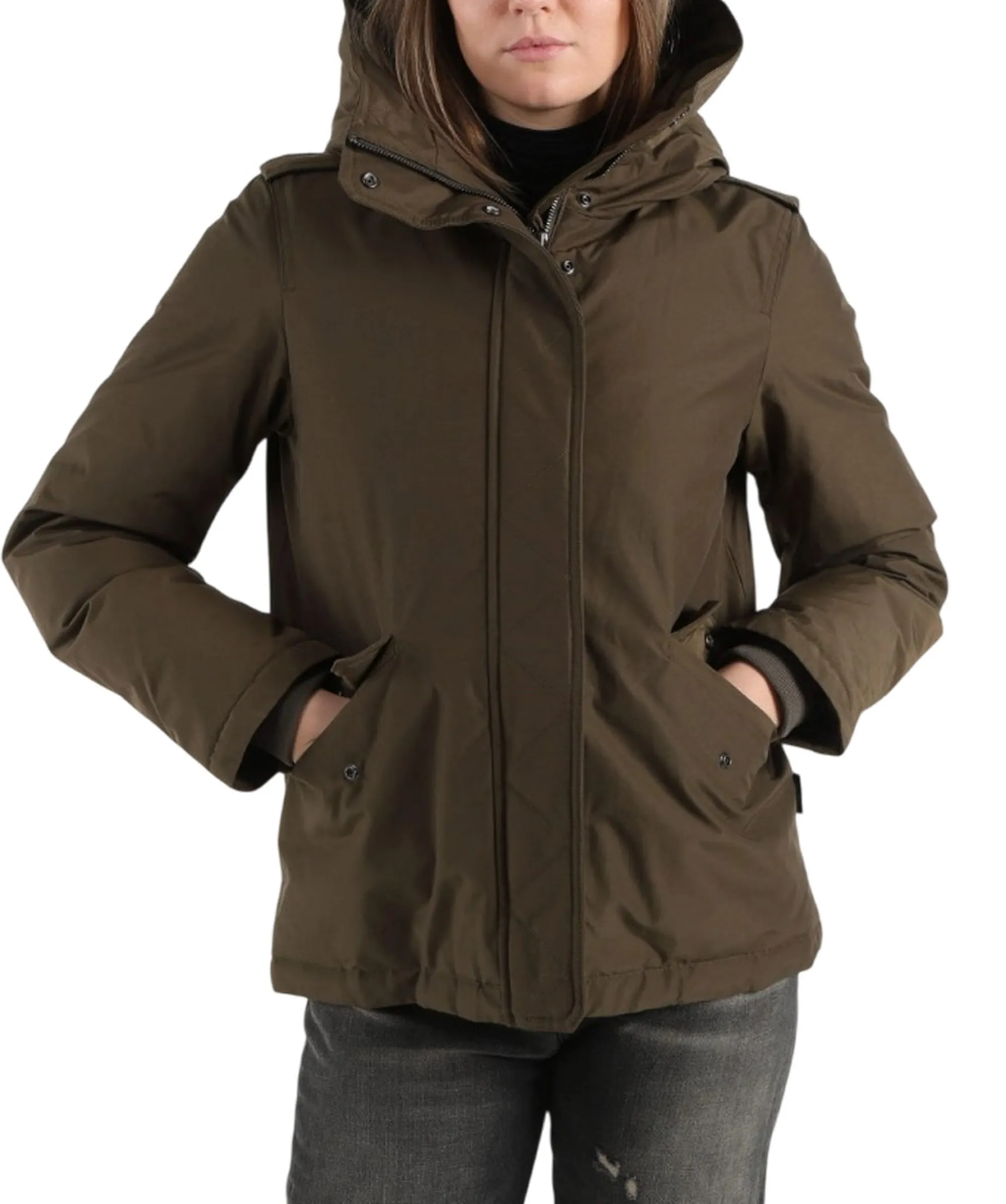 Woolrich Giubbino Military Verde Scuro Wwou2075Fr 166656