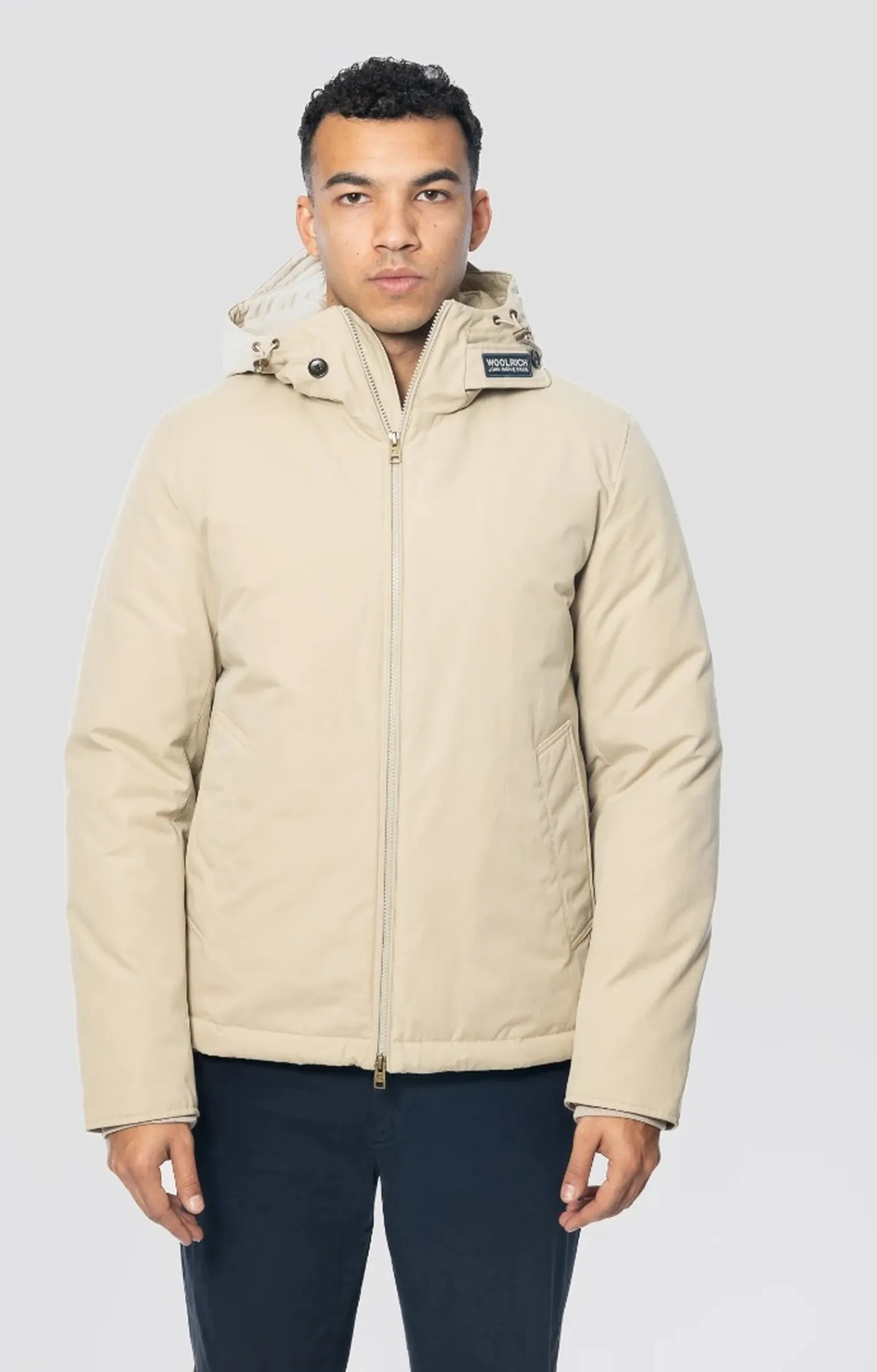 Woolrich Giubbino Mountain Cloth Pacific Beige Woou2047Mb 201422