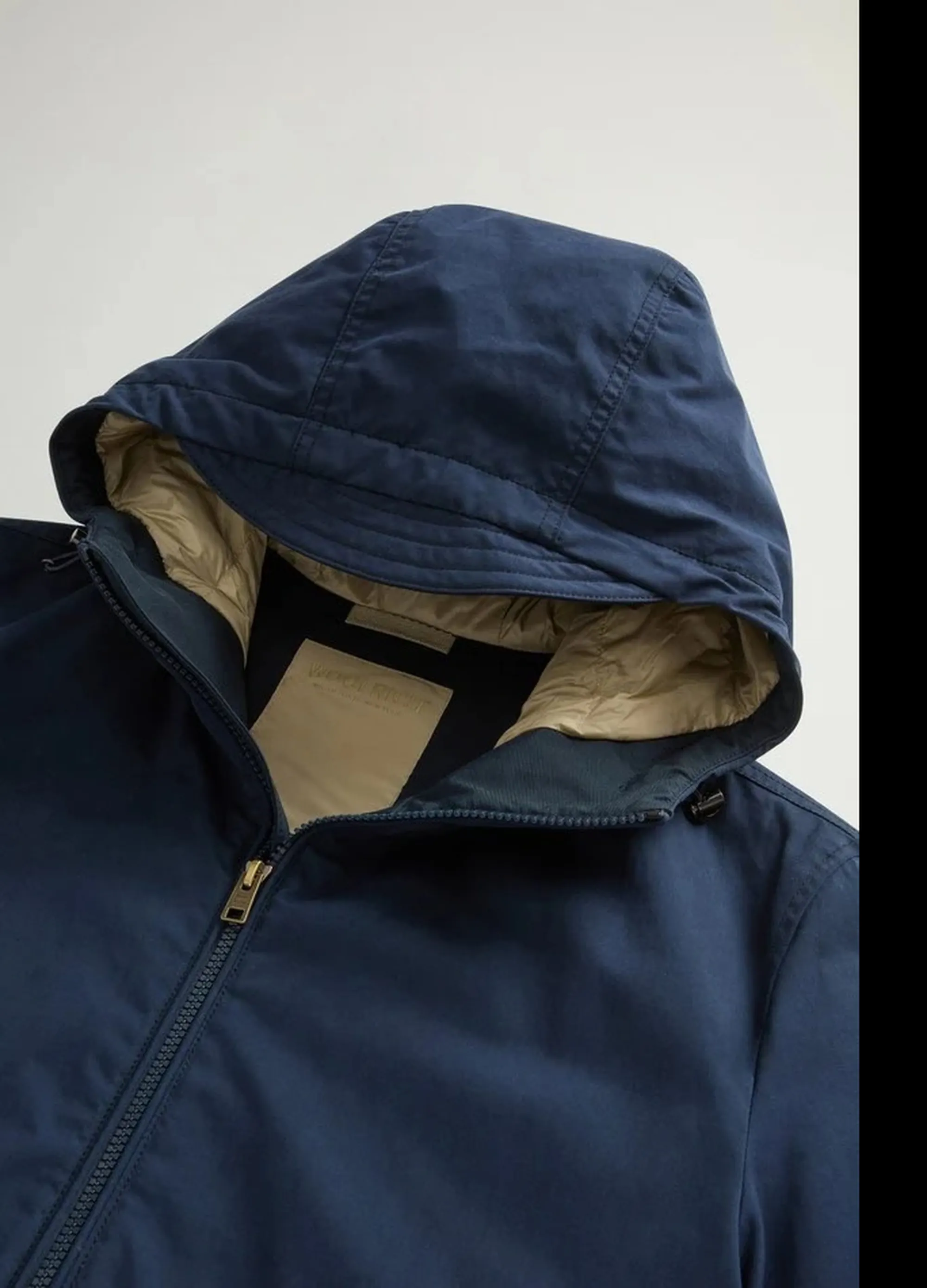 Woolrich Giubbino Mountain Cloth Pacific Blu Woou2047Mb 200133