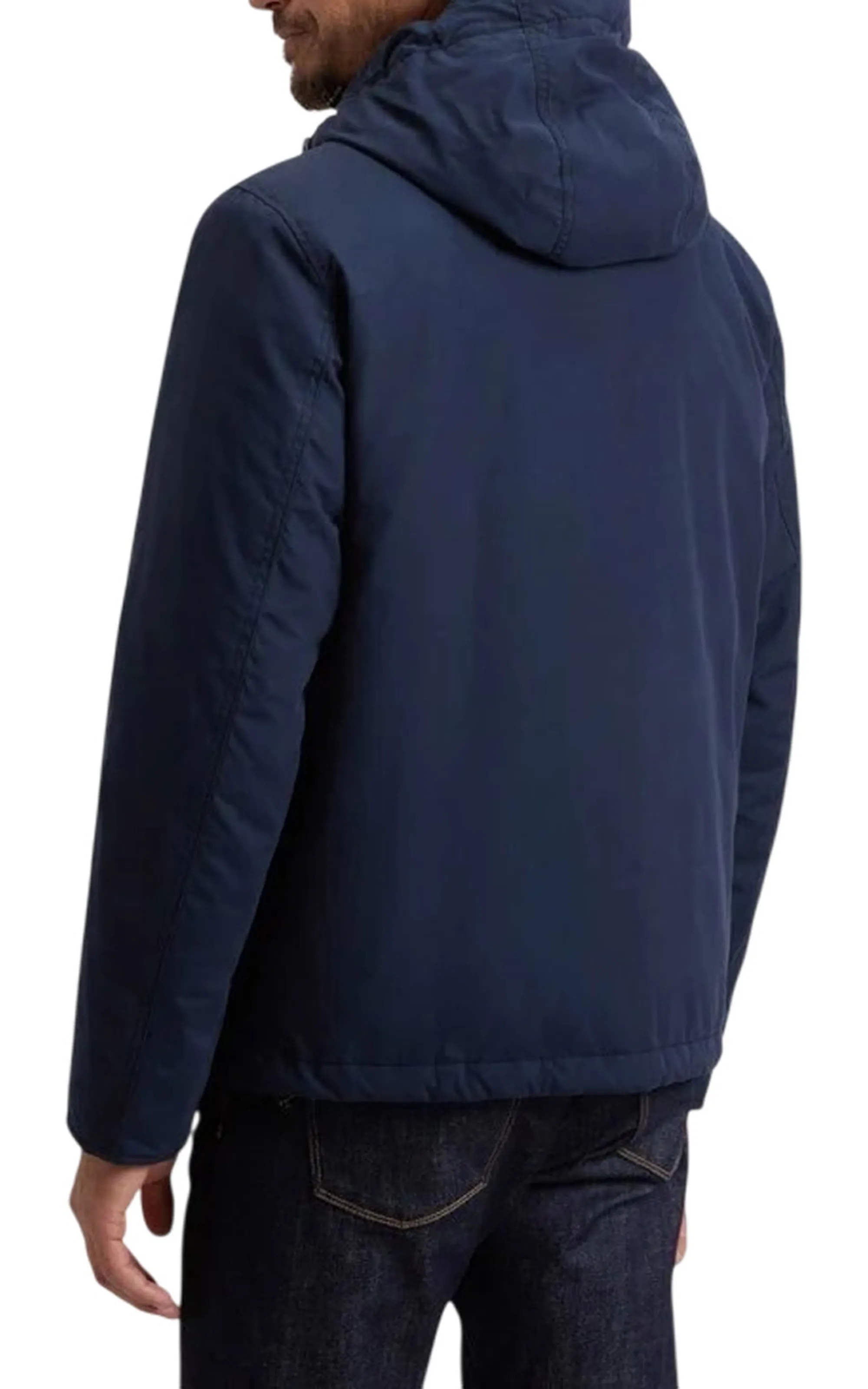 Woolrich Giubbino Mountain Cloth Pacific Blu Woou2047Mb 200162
