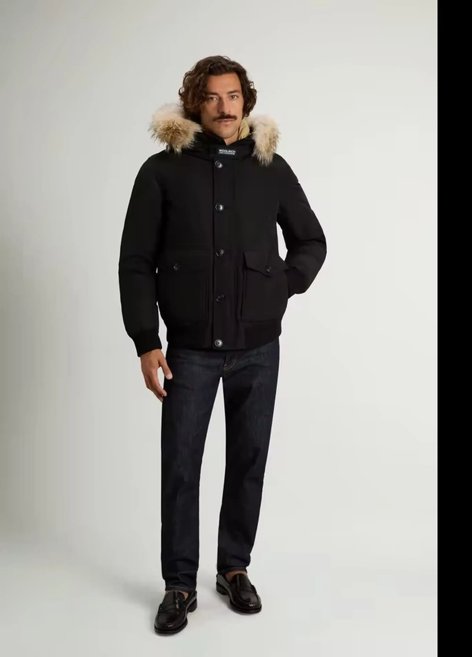 Woolrich Giubbino Polar Detachable Fur Nero Woou2238Mr 200113