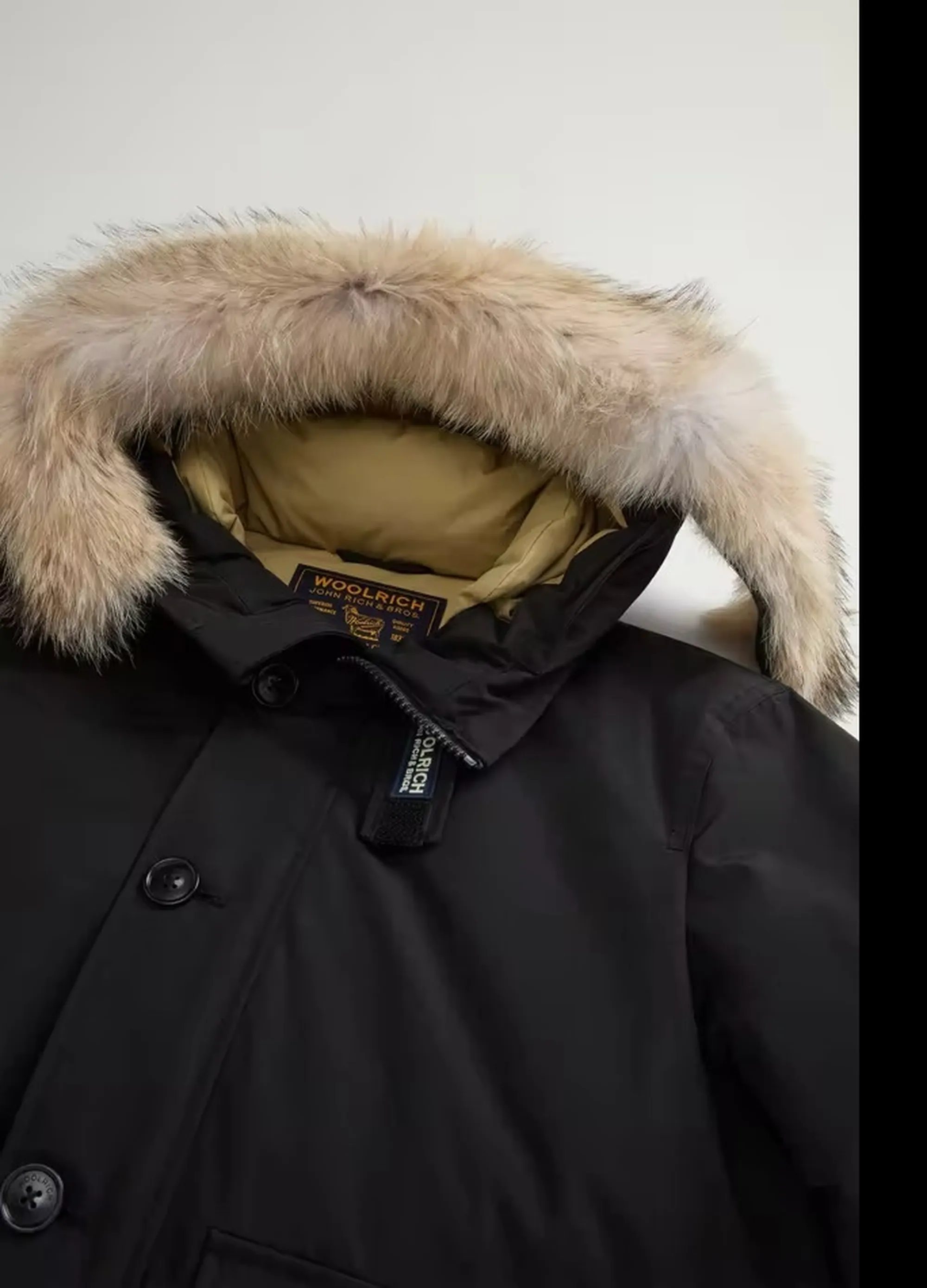 Woolrich Giubbino Polar Detachable Fur Nero Woou2238Mr 200117