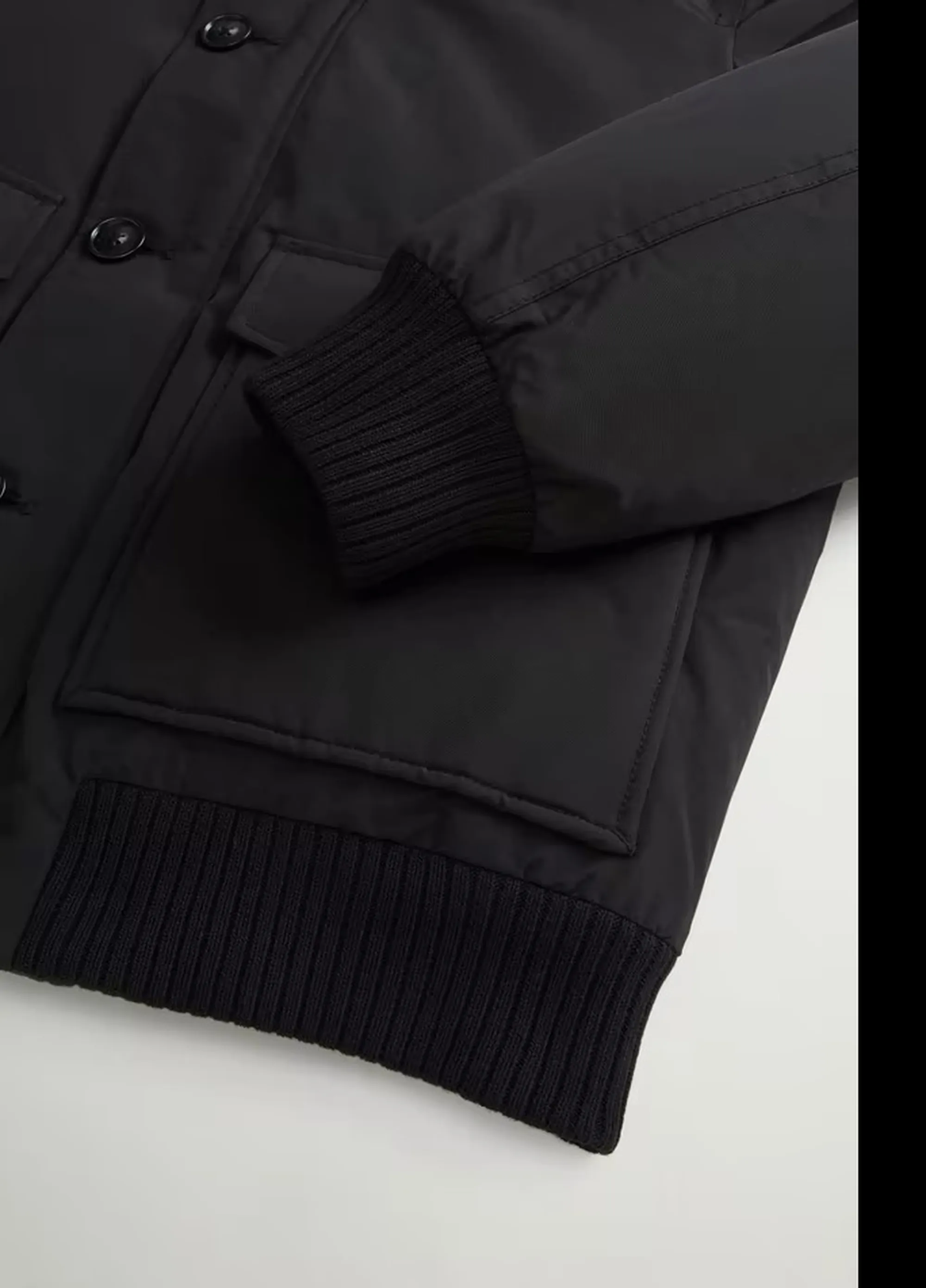 Woolrich Giubbino Polar Detachable Fur Nero Woou2238Mr 200118