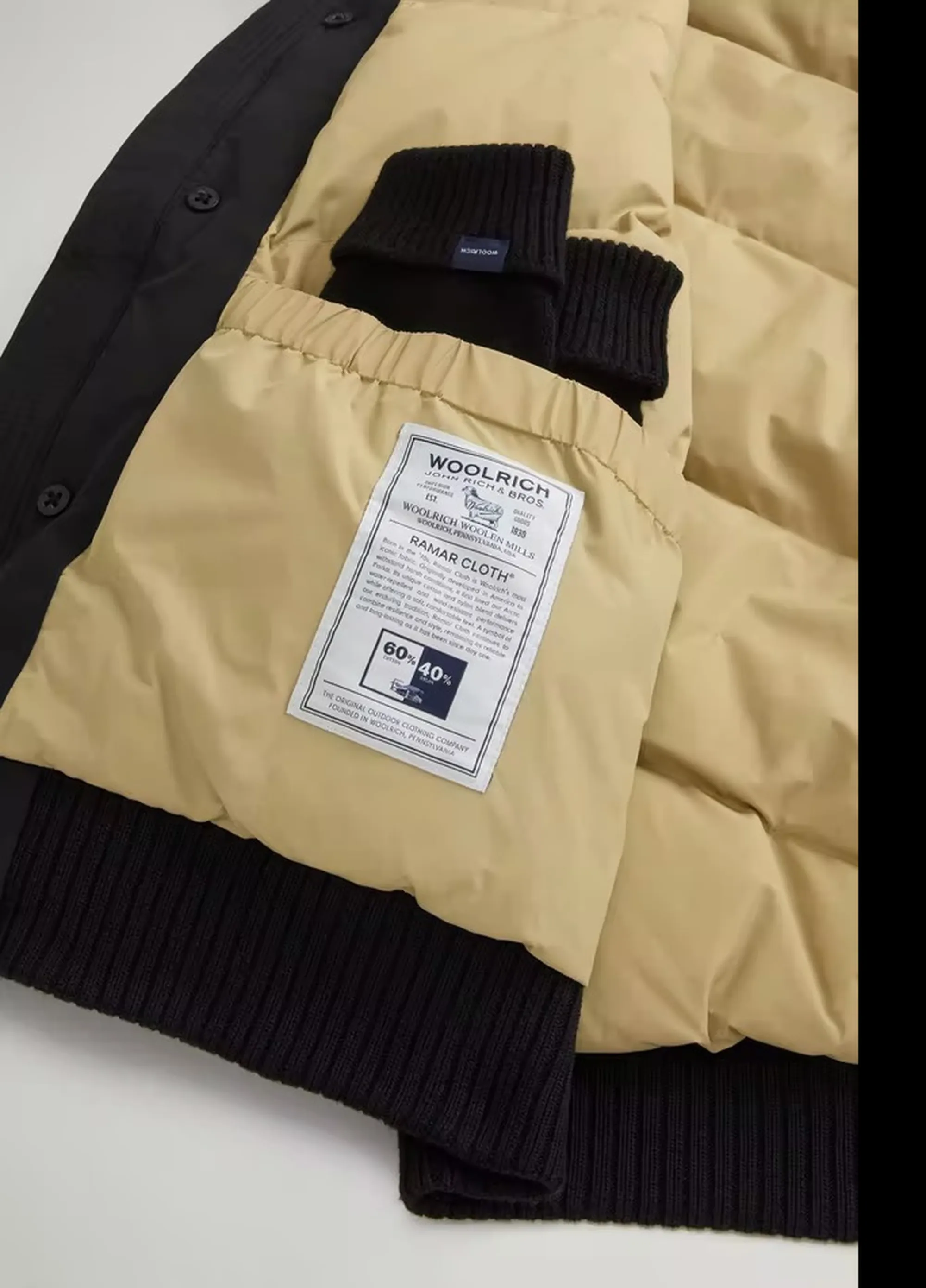 Woolrich Giubbino Polar Detachable Fur Nero Woou2238Mr 200119