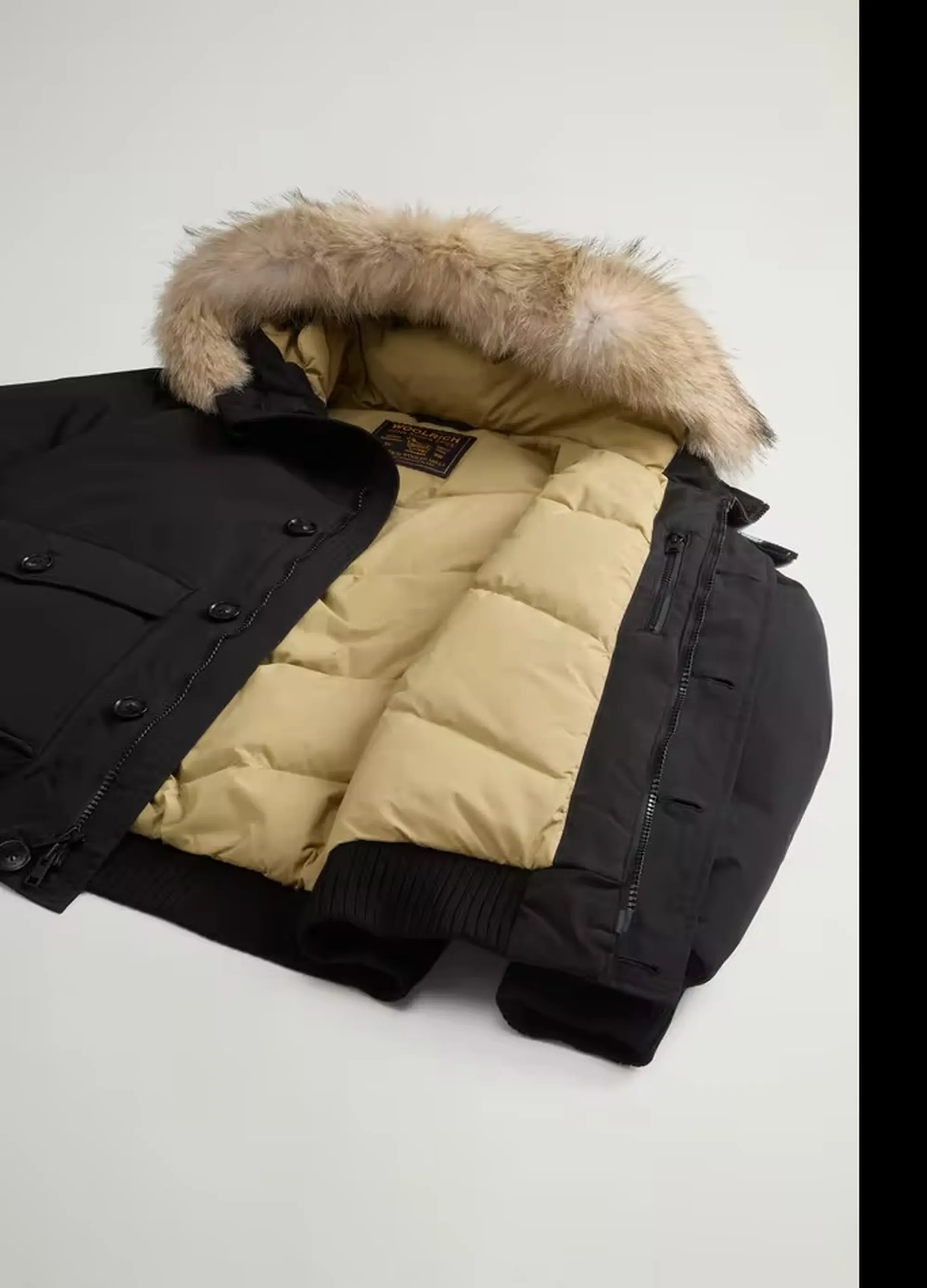 Woolrich Giubbino Polar Detachable Fur Nero Woou2238Mr 200120