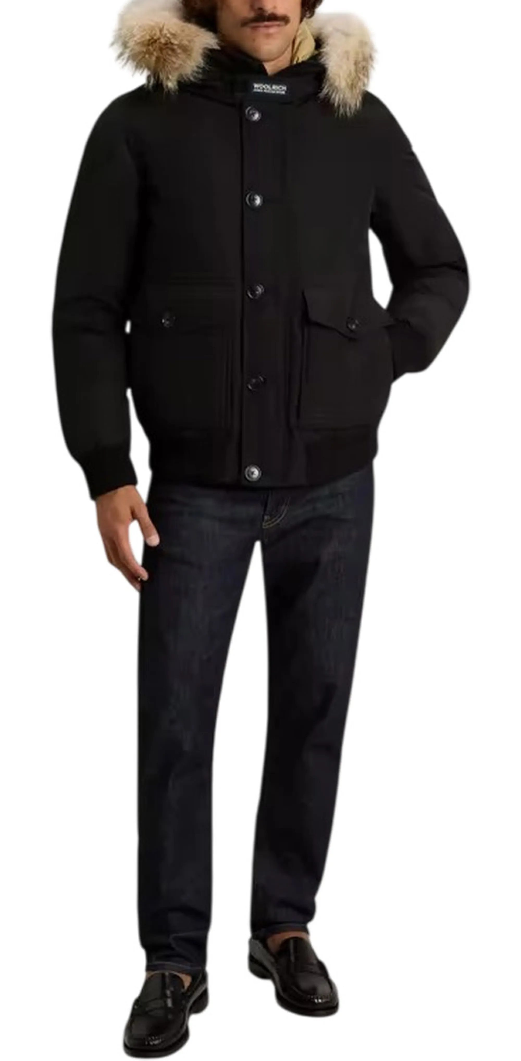 Woolrich Giubbino Polar Detachable Fur Nero Woou2238Mr 200203