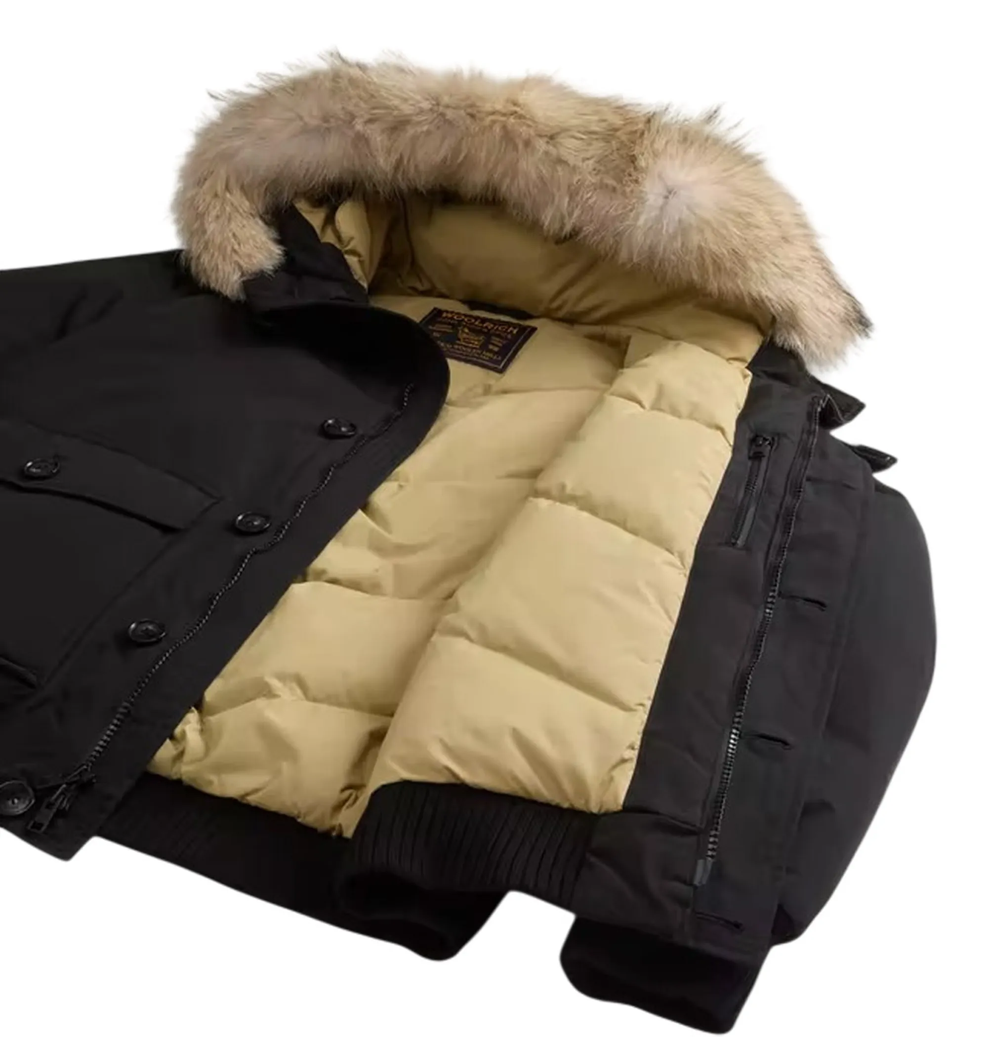 Woolrich Giubbino Polar Detachable Fur Nero Woou2238Mr 200207