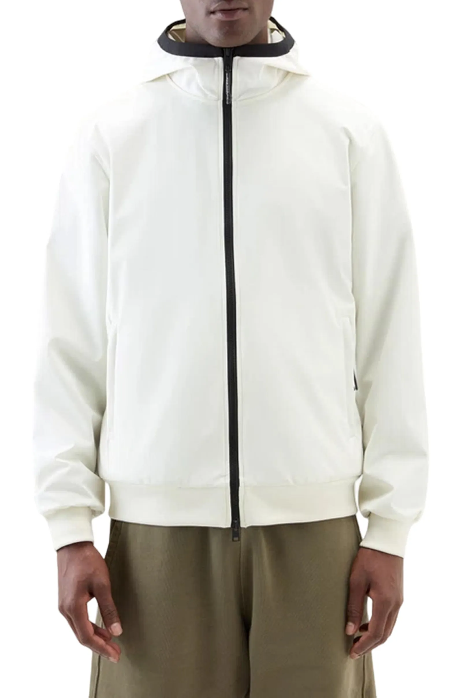Woolrich Giubbino Soft Shell Full Zip Stone Wosw0223Mr 107648