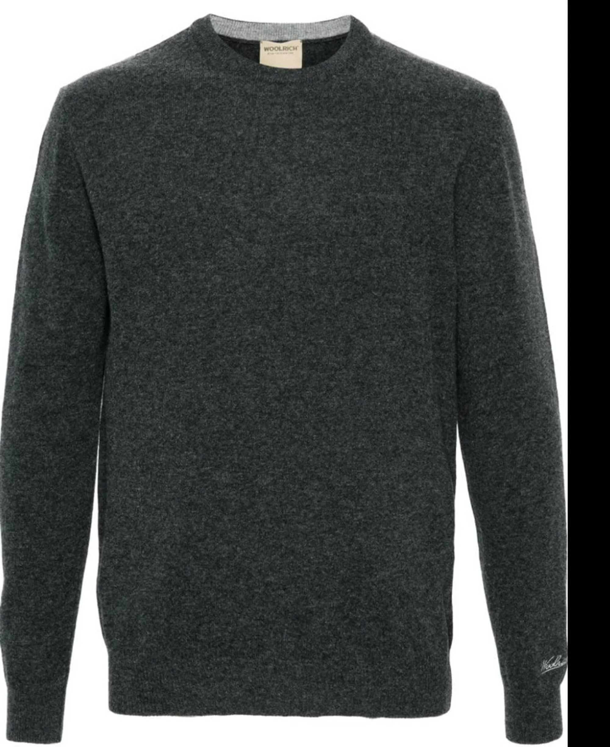 Woolrich Maglia Lambswool Crewneck Grigio Wokn0278Mr 167335