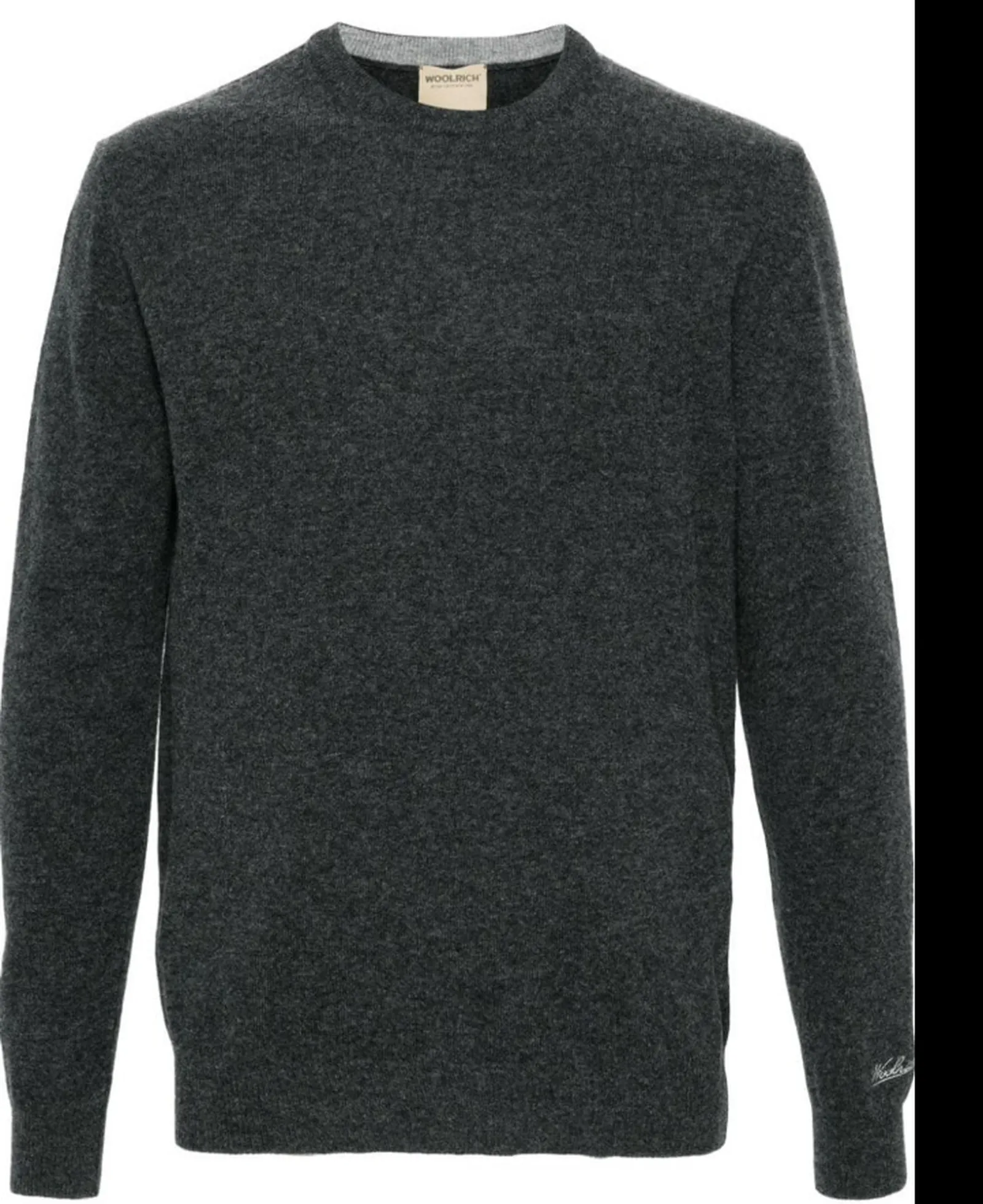 Woolrich Maglia Lambswool Crewneck Grigio Wokn0278Mr 167335