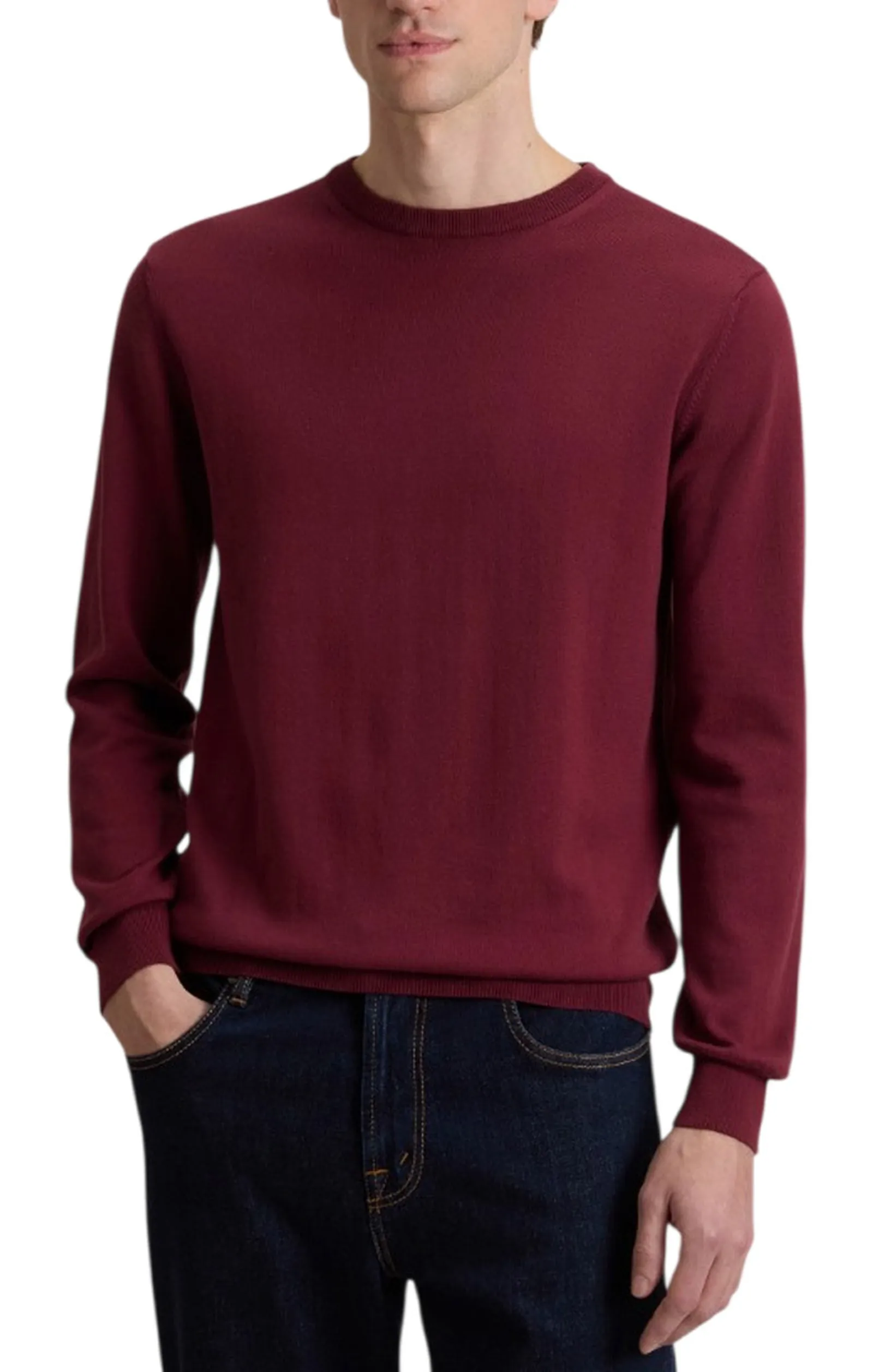 Woolrich Maglia Logo Bordeaux Wokn0331Mr 176674