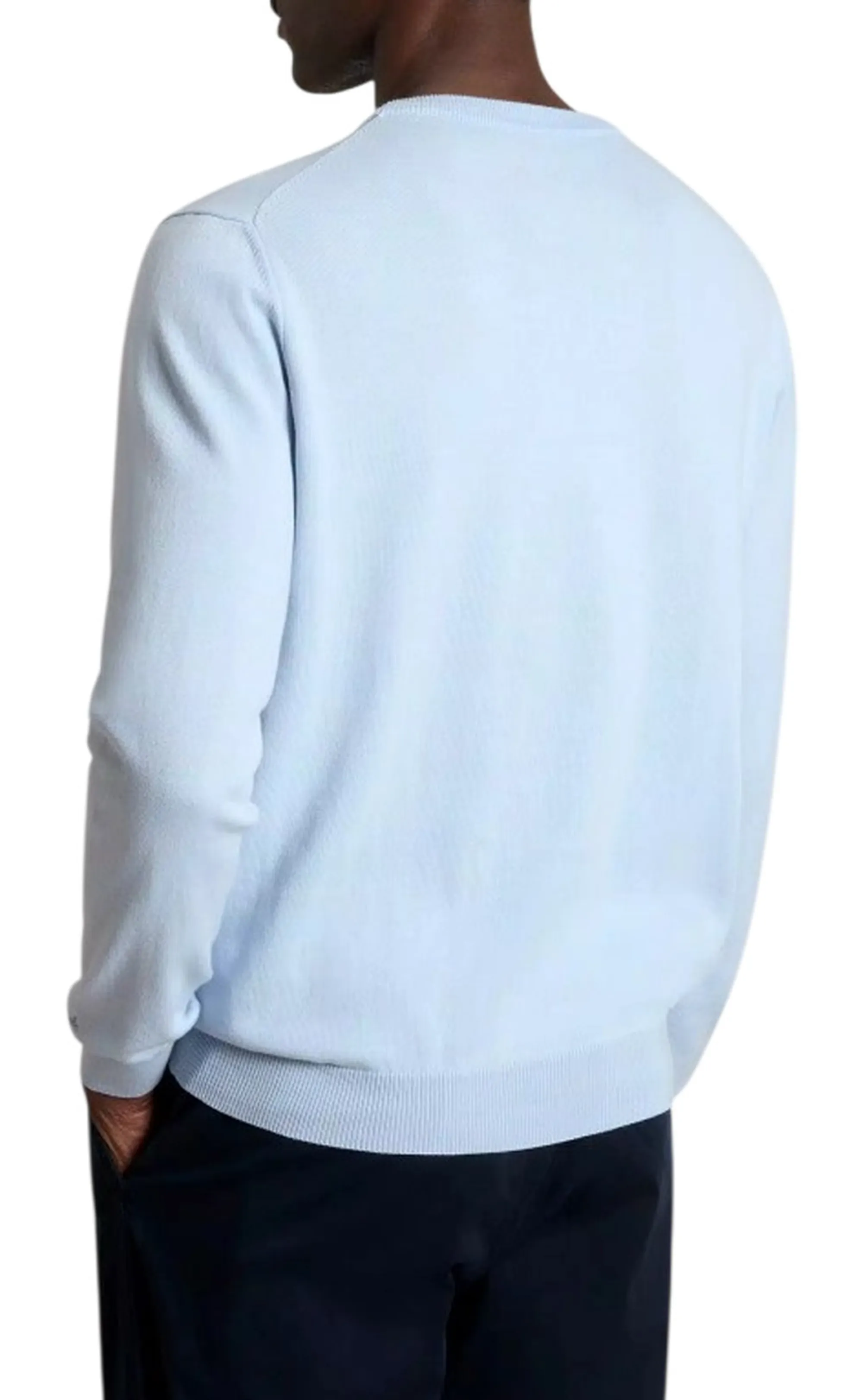 Woolrich Maglia Logo Celeste Wokn0331Mr 176671