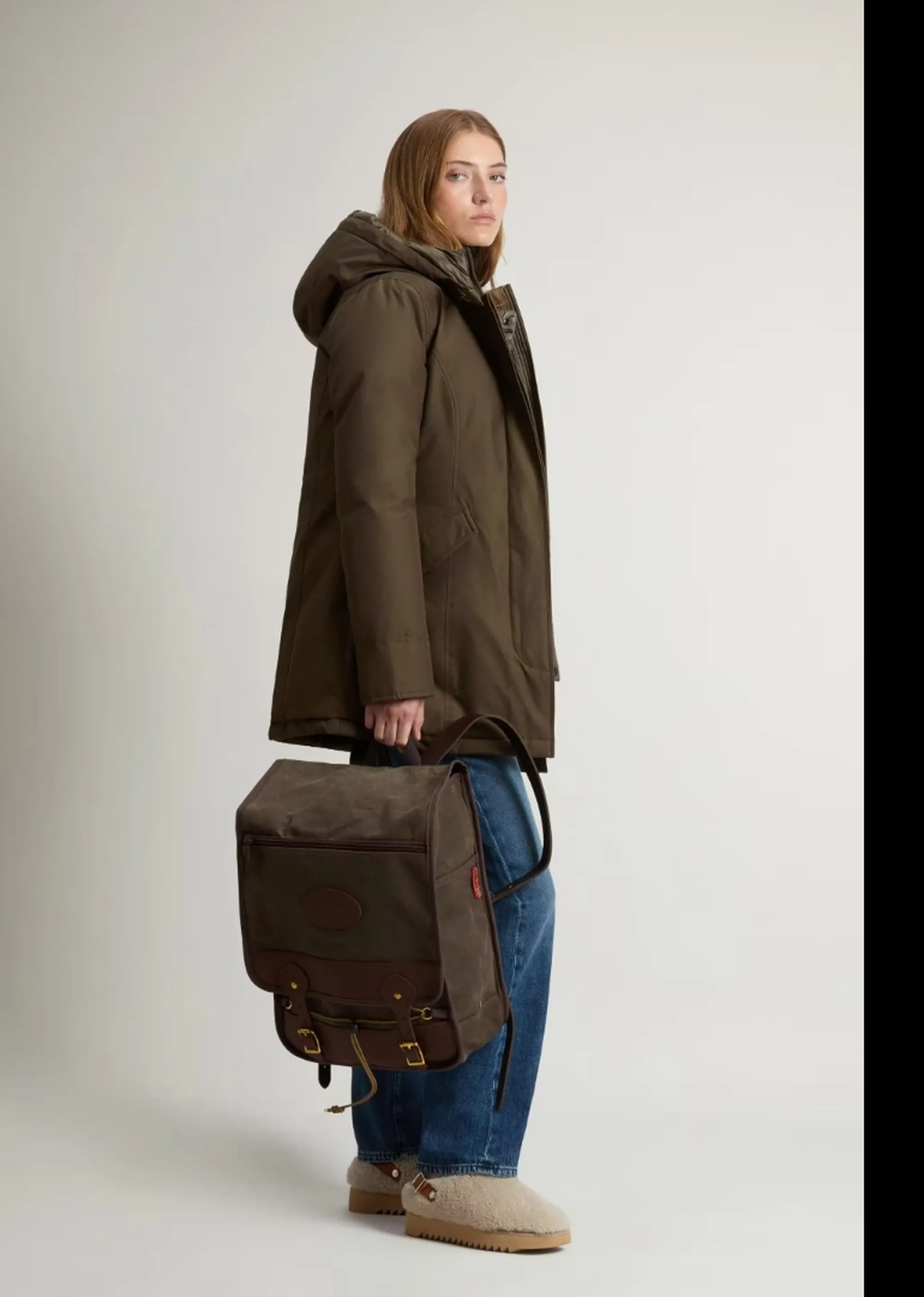 Woolrich B'Parka Arctic' Dark Green Wwou0580Fb 197440