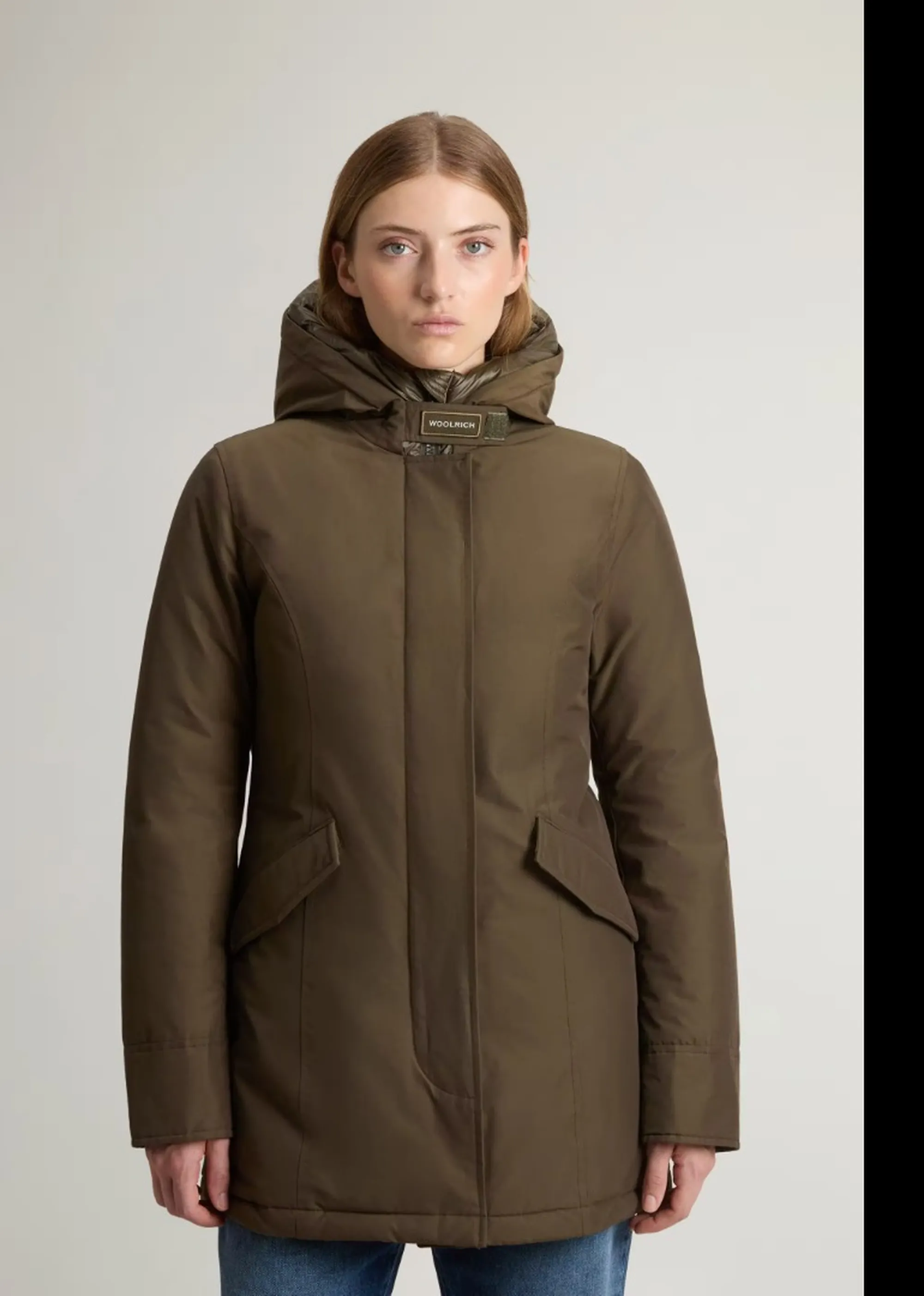 Woolrich B'Parka Arctic' Dark Green Wwou0580Fb 197447