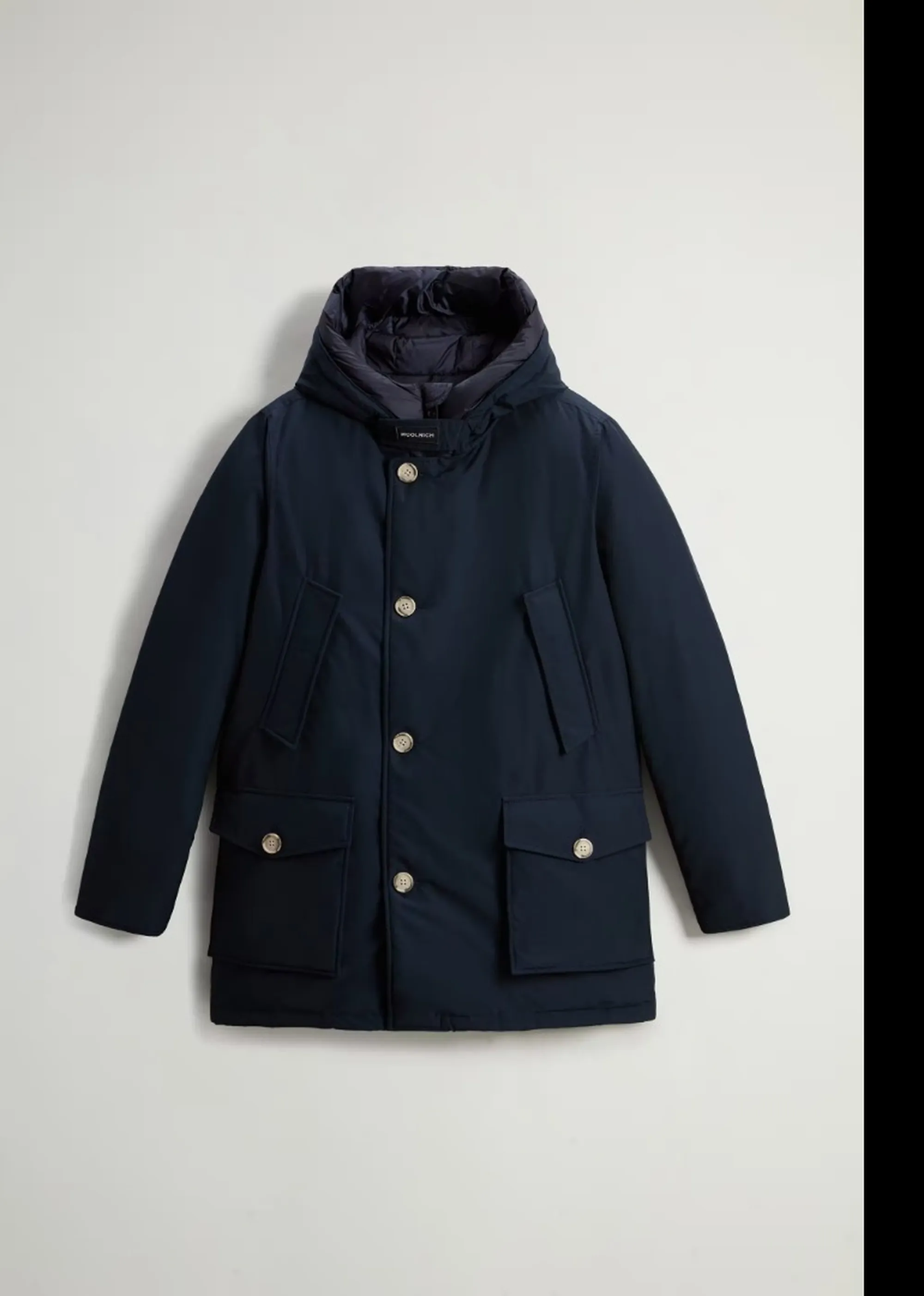 Woolrich Parka Arctic Melton Blu Woou0483Mb 197311