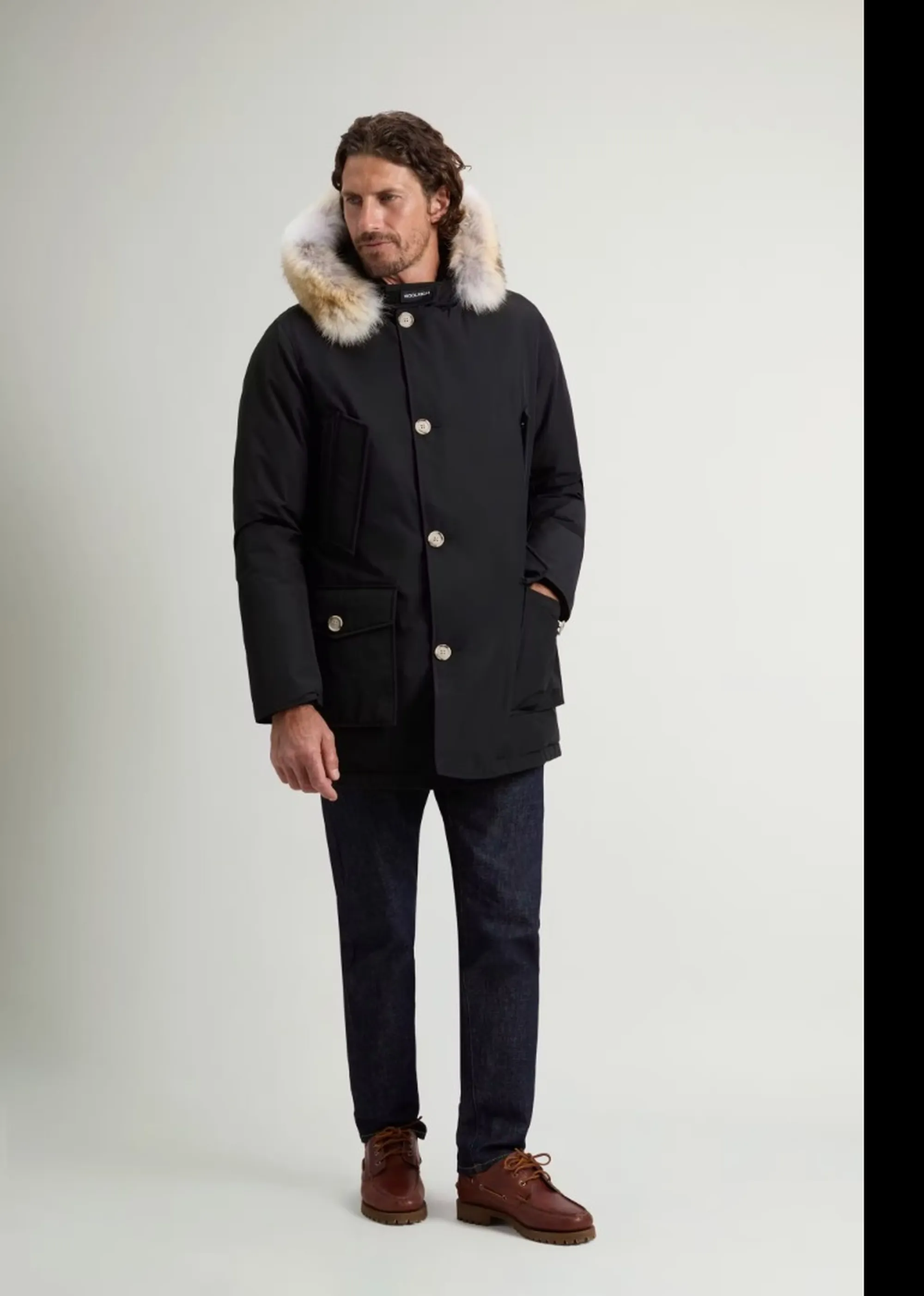 Woolrich Parka Arctic Detachable Fur Black Woou0482Mb 197209