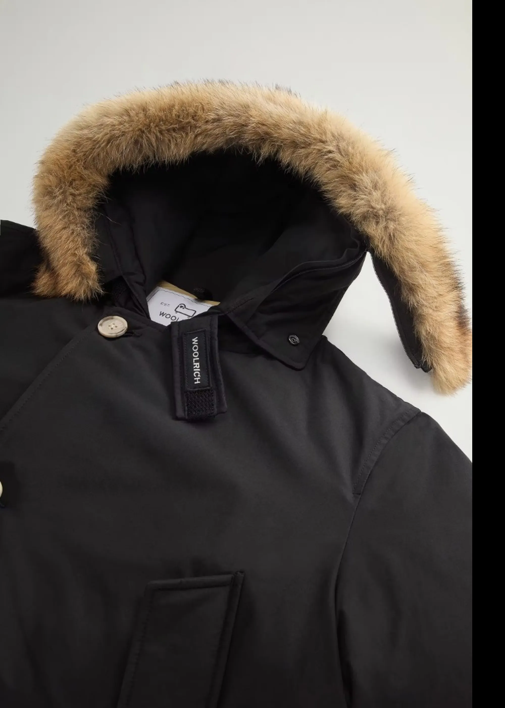Woolrich Parka Arctic Detachable Fur Black Woou0482Mb 197213