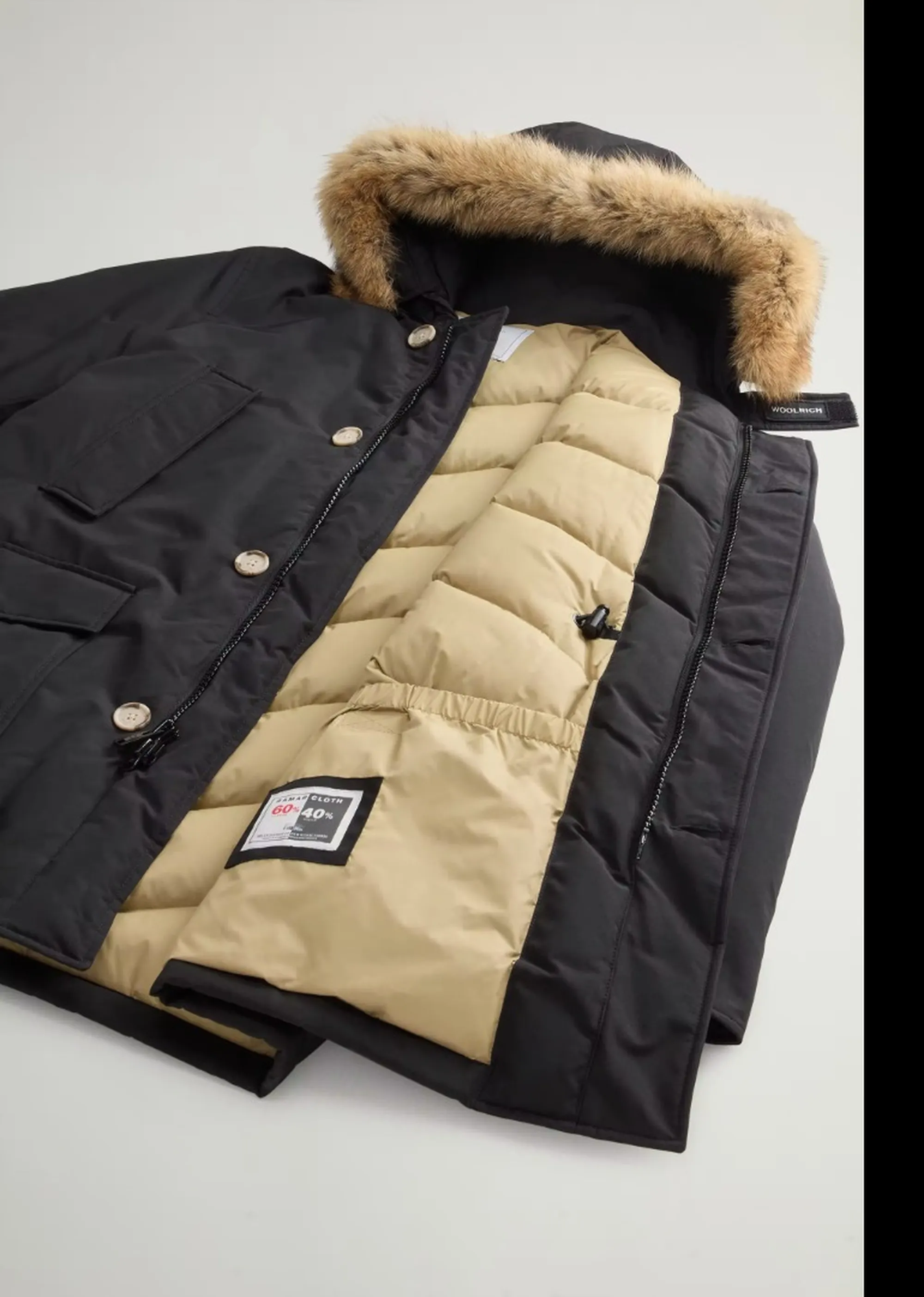Woolrich Parka Arctic Detachable Fur Black Woou0482Mb 197215