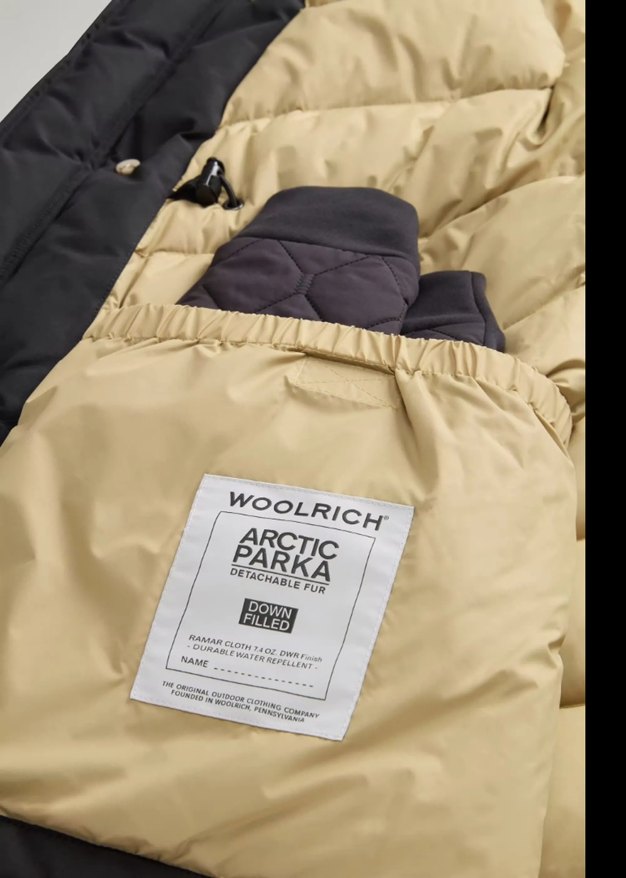 Woolrich Parka Arctic Detachable Fur Black Woou0482Mb 197216