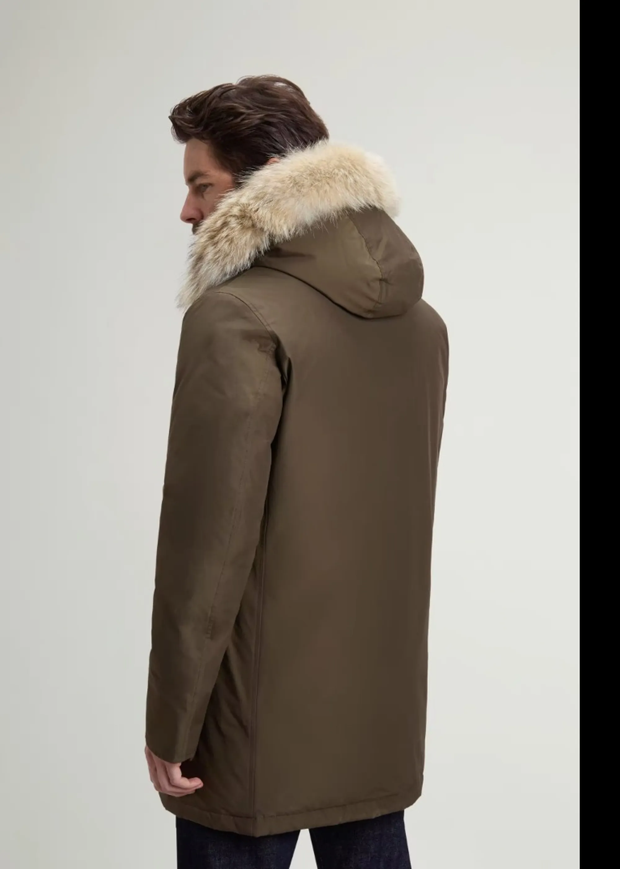 Woolrich Parka Arctic Detachable Fur Dark Green Woou0482Mb 197219
