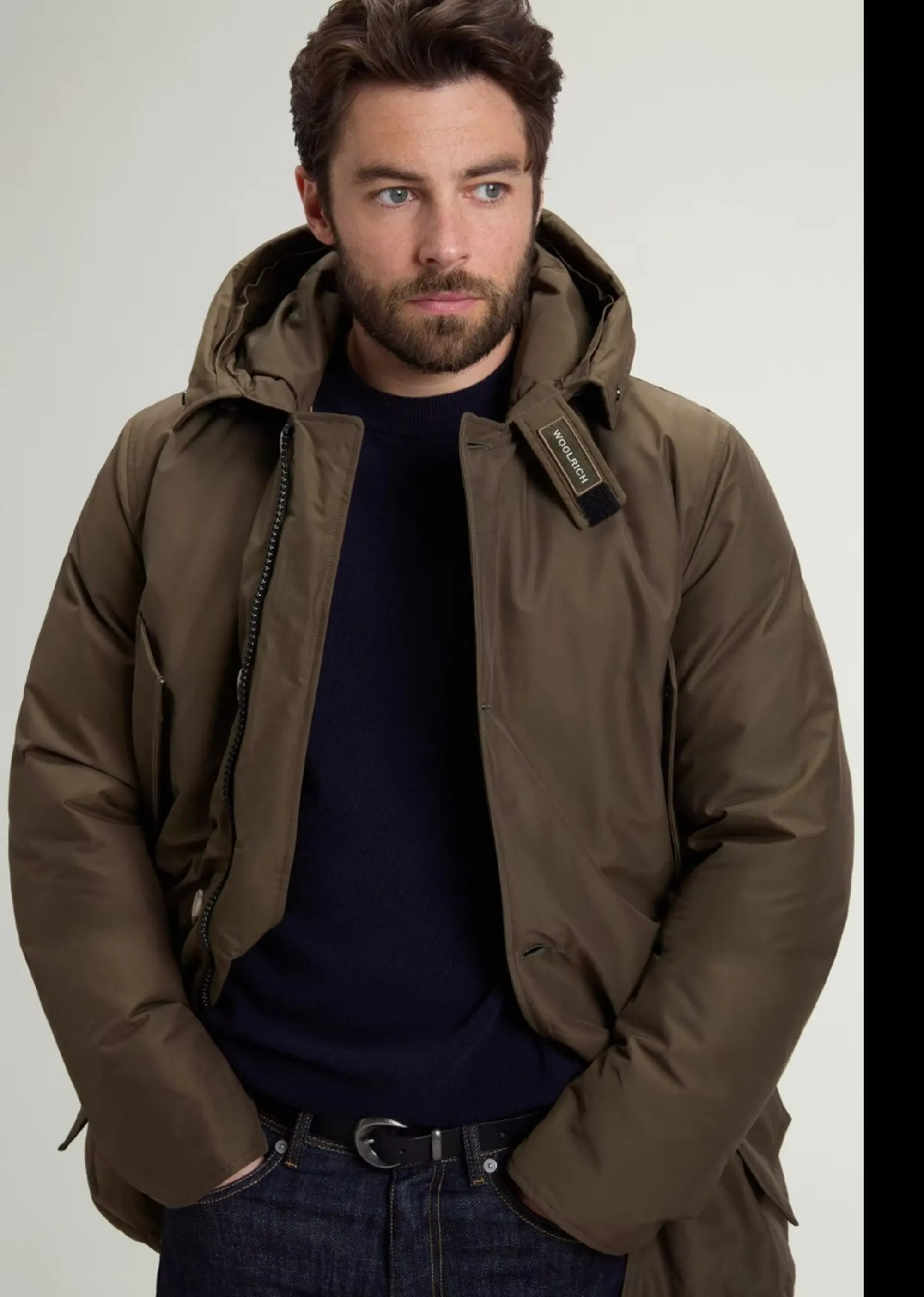 Woolrich Parka Arctic Detachable Fur Dark Green Woou0482Mb 197220