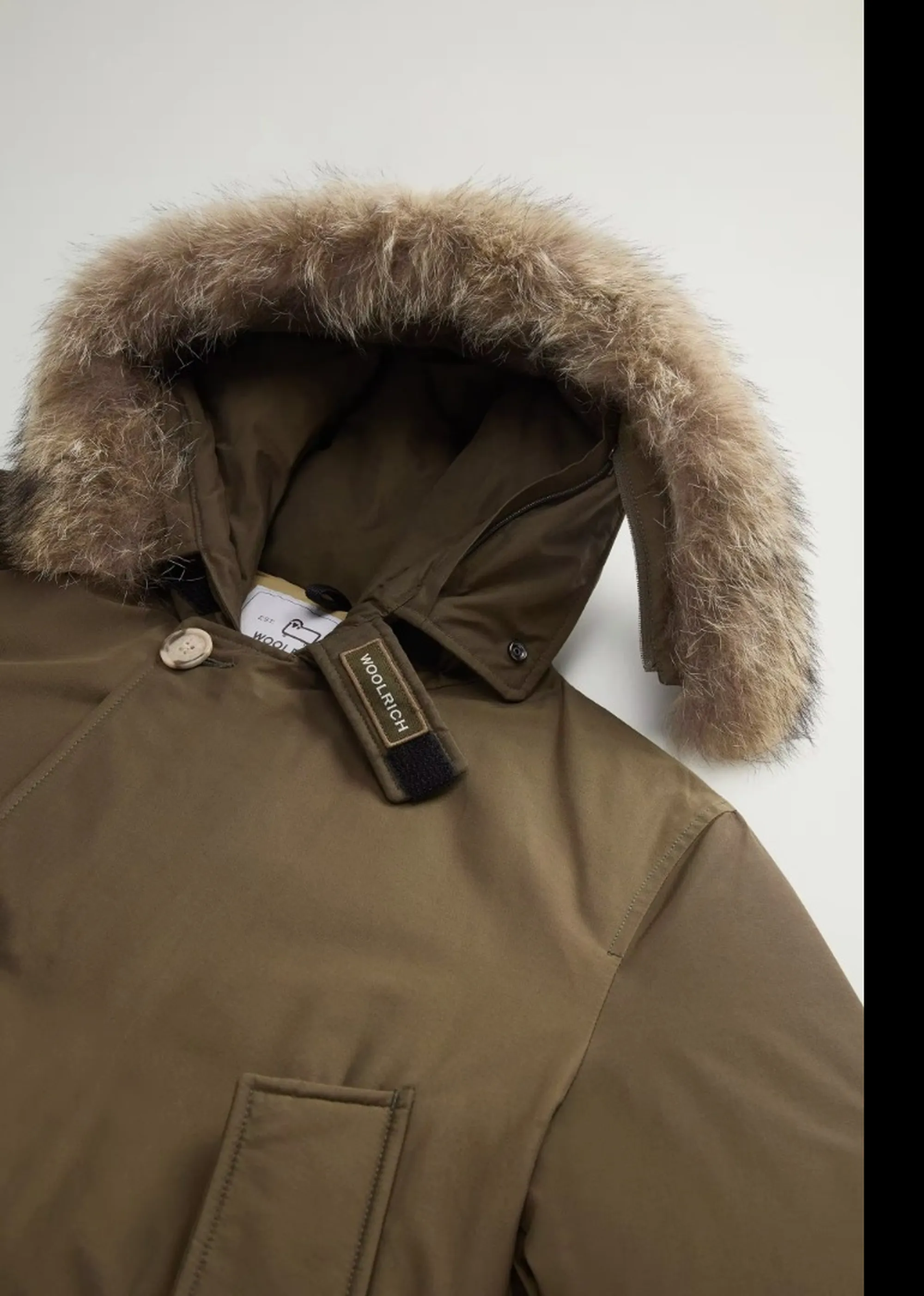 Woolrich Parka Arctic Detachable Fur Dark Green Woou0482Mb 197222