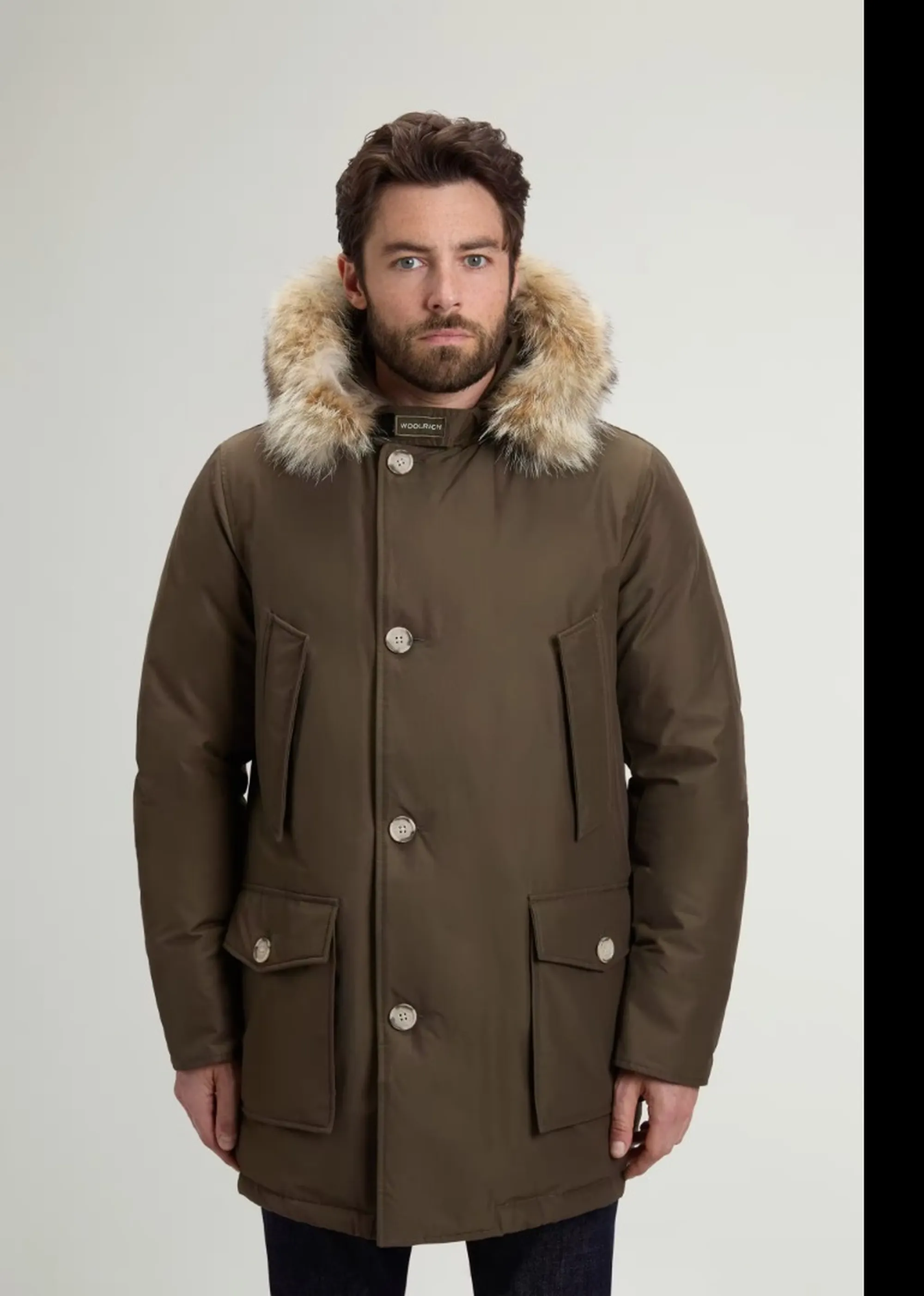 Woolrich Parka Arctic Detachable Fur Dark Green Woou0482Mb 197226