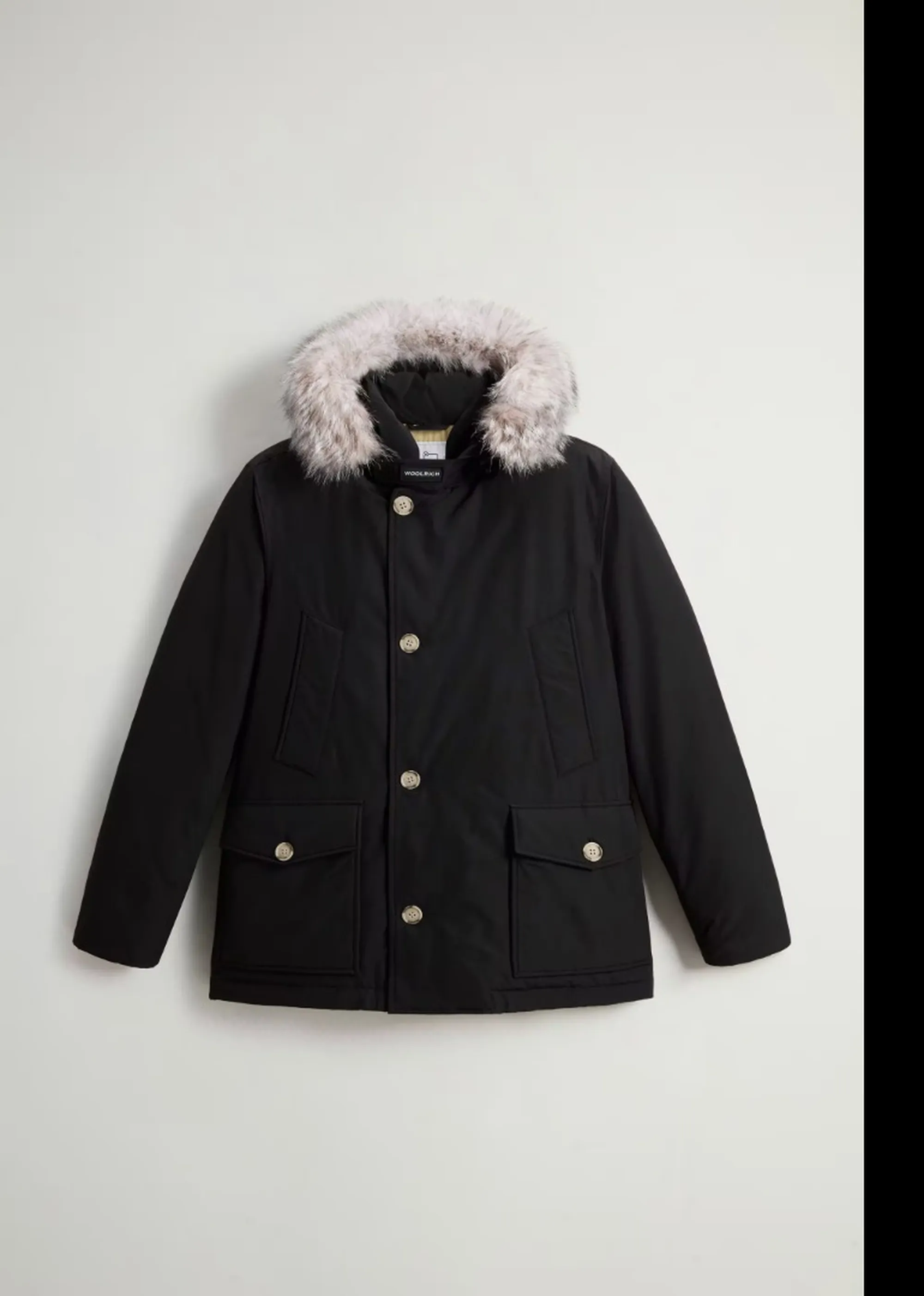 Woolrich Parka Arctic Detachable Fur Anorak Black Woou0484Mb 197464
