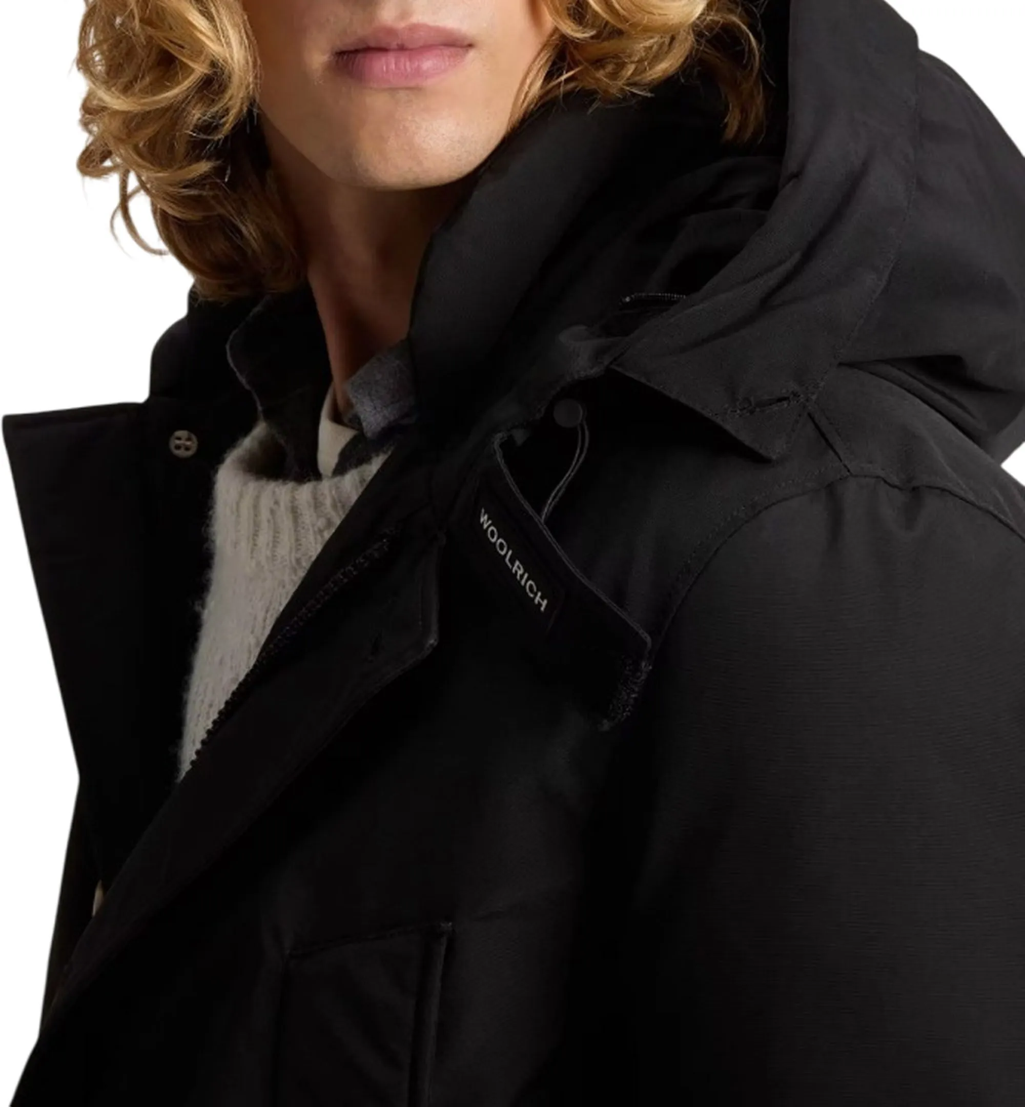 Woolrich B'Parka Arctic Detachable Fur Anorak' Black Woou0484Mb 197800