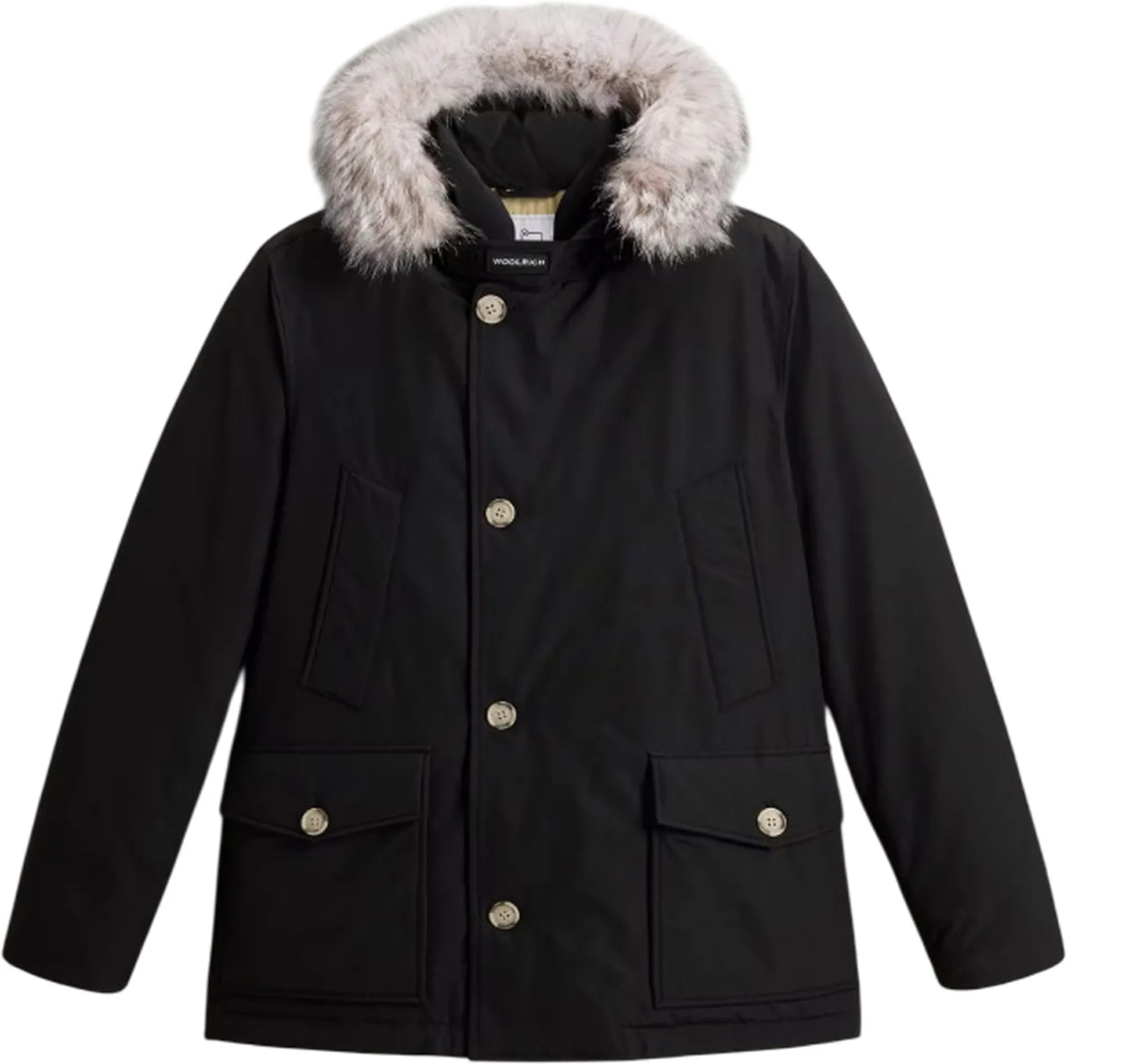 Woolrich B'Parka Arctic Detachable Fur Anorak' Black Woou0484Mb 197802
